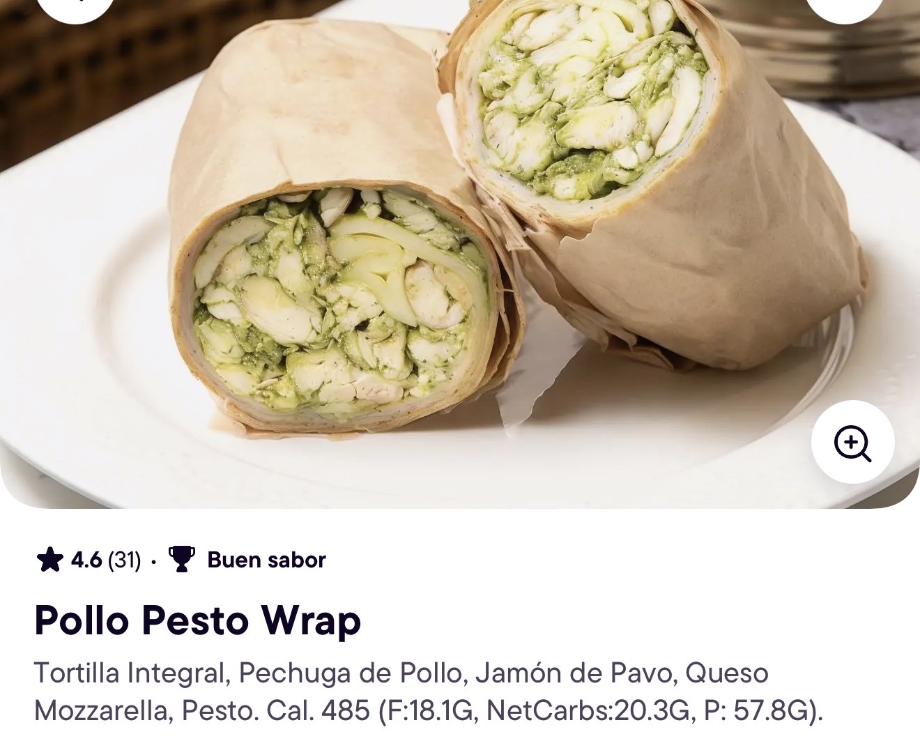 Chicken Pesto Wrap