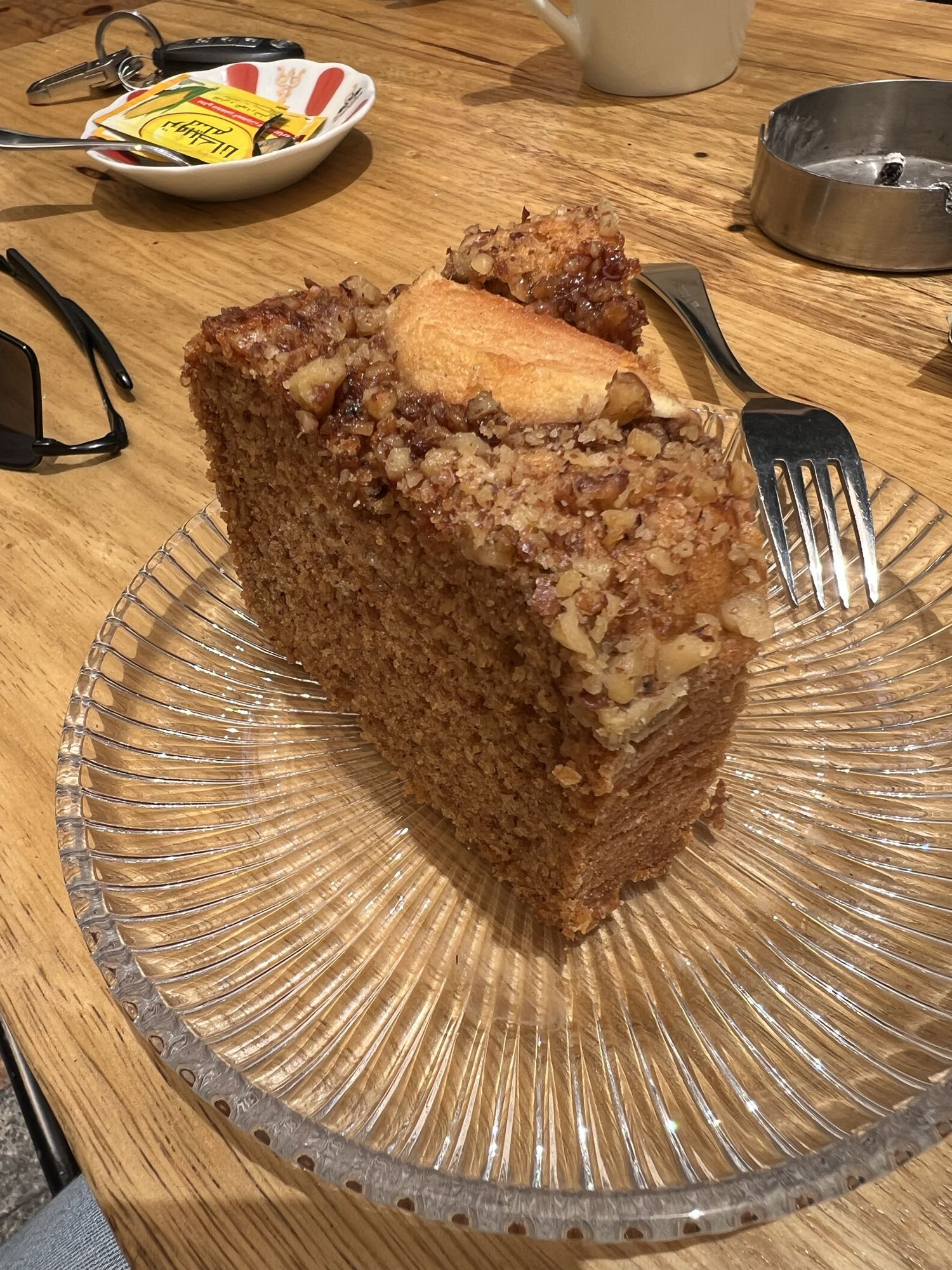 Walnut Cake Slice