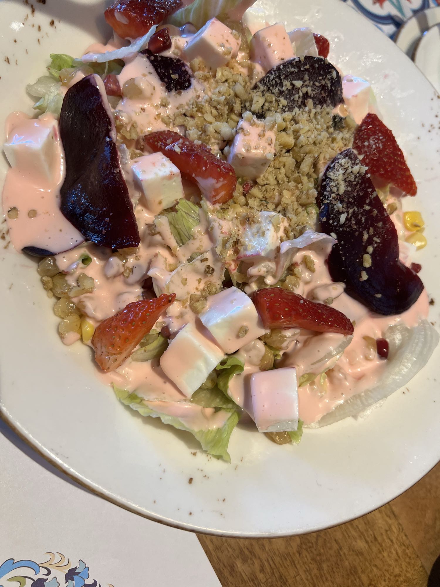 Beet Strawberry Salad