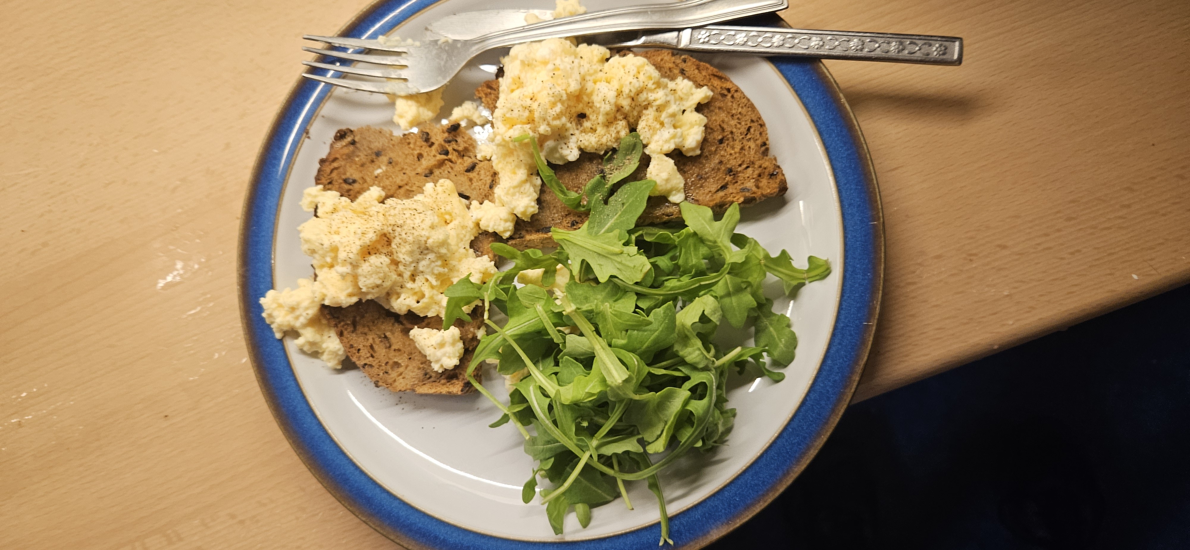Scrambled Eggs on Rye