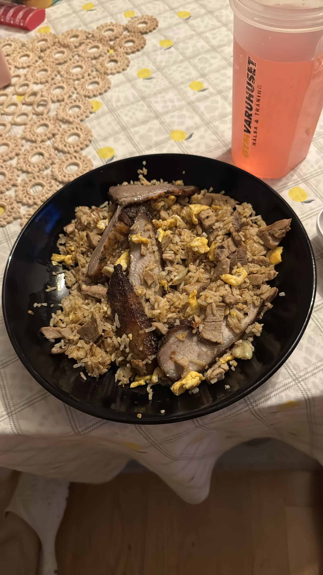 Stekt ris med fläsk