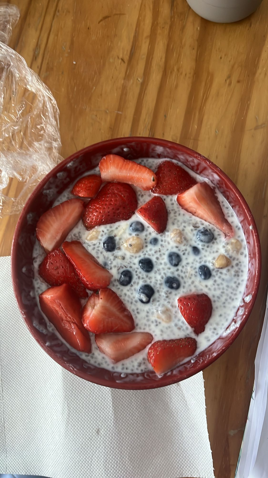 pudding de chia aux fruits