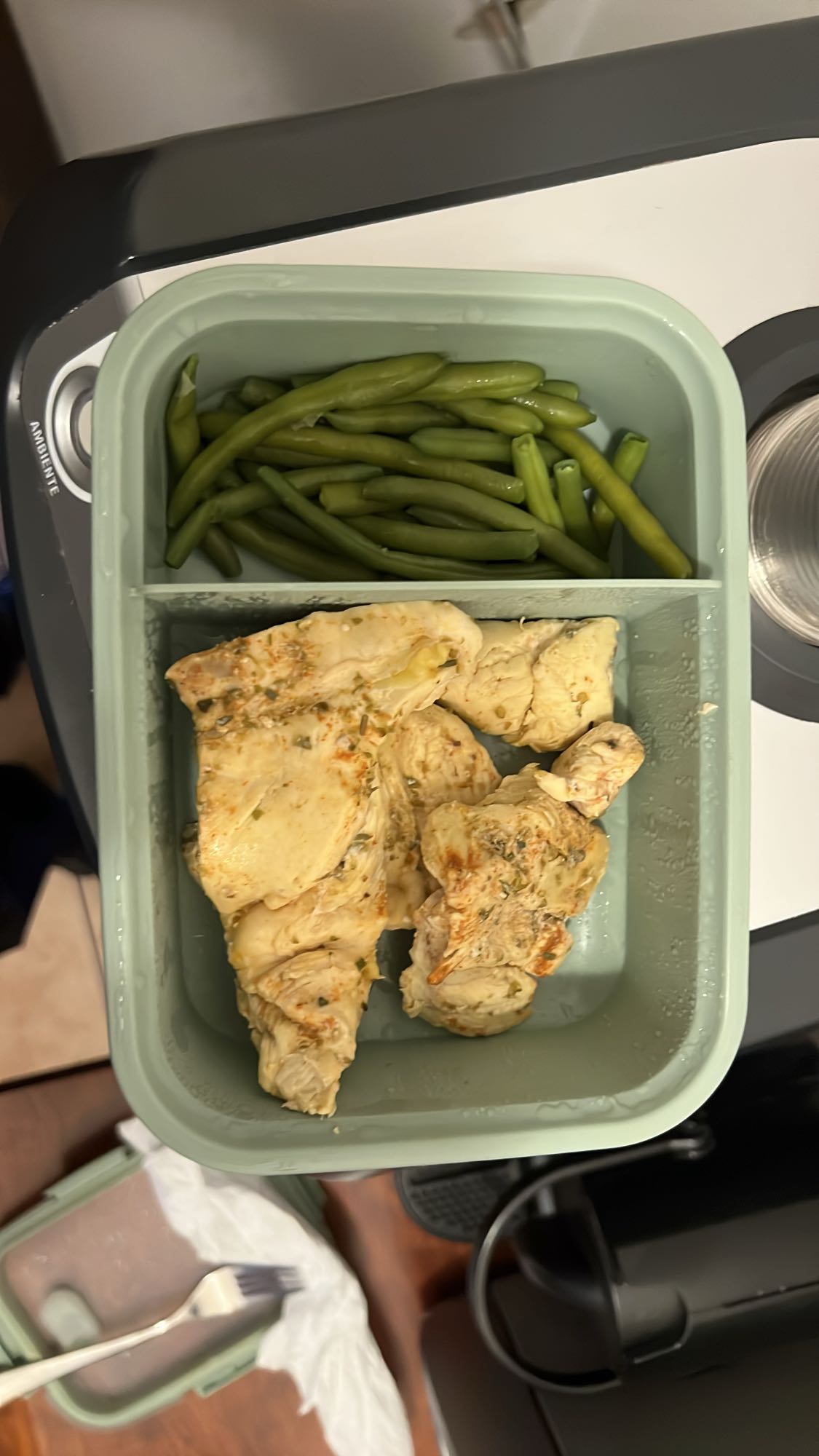 Pollo e fagiolini