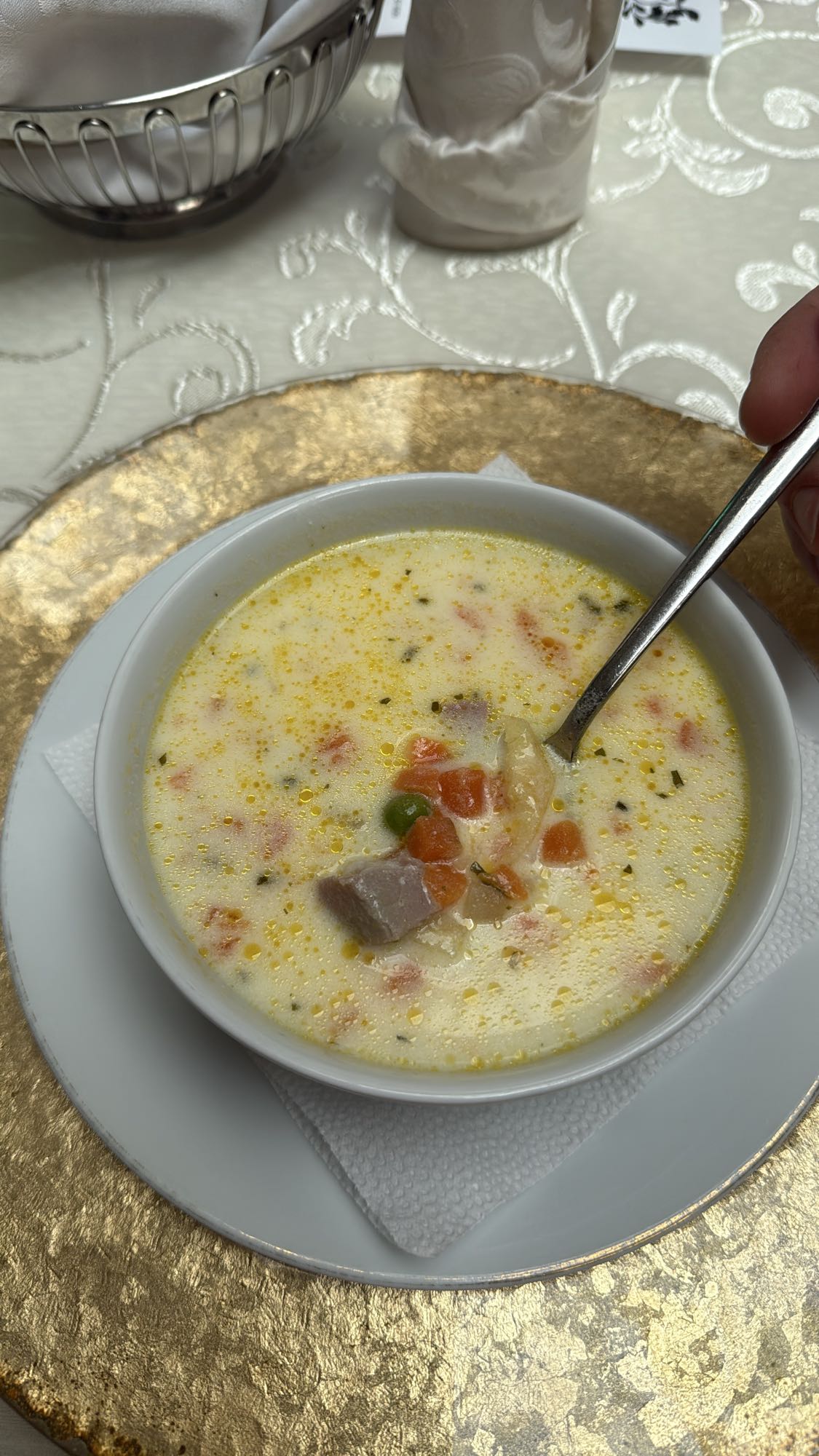 Creamy Ham Vegetable Soup