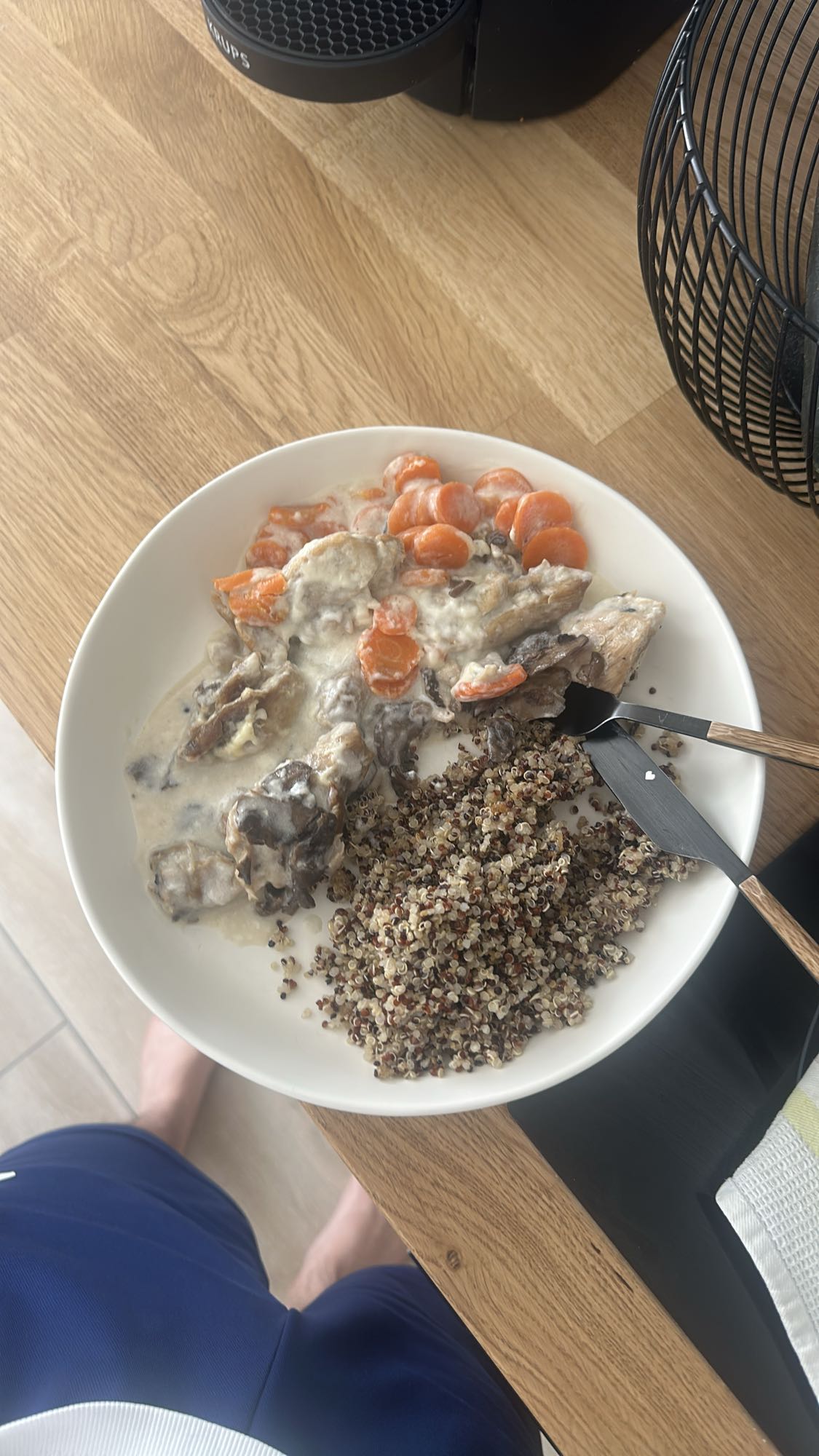 Poulet crémeux au quinoa