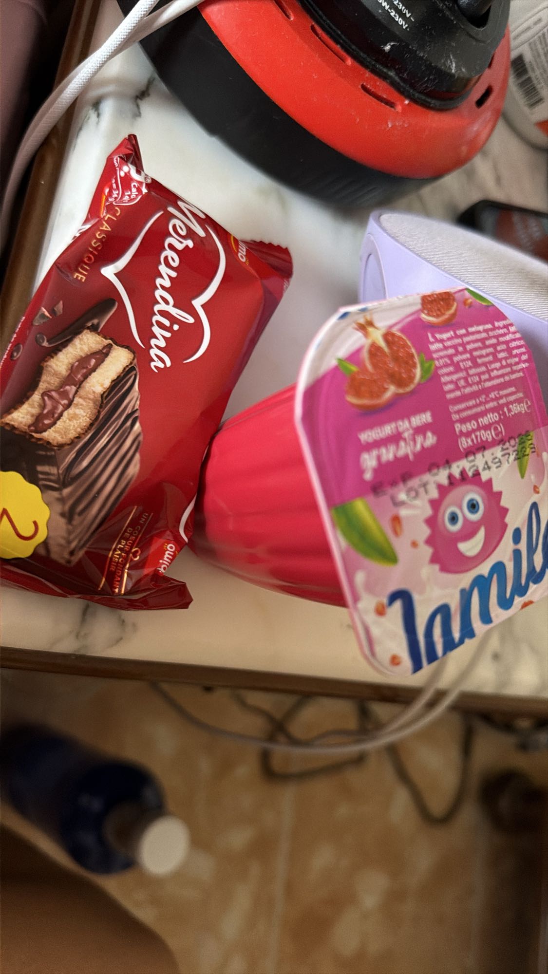 galleta y yogur