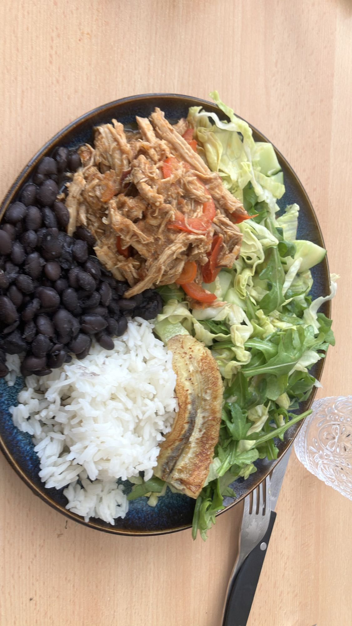 prato com arroz e feijao