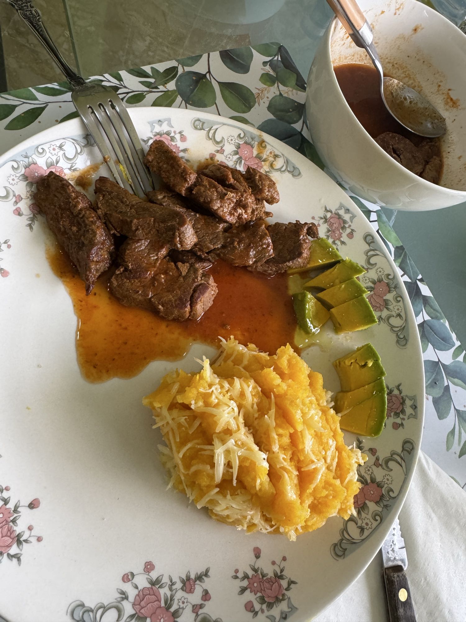 Carne guisada con puré