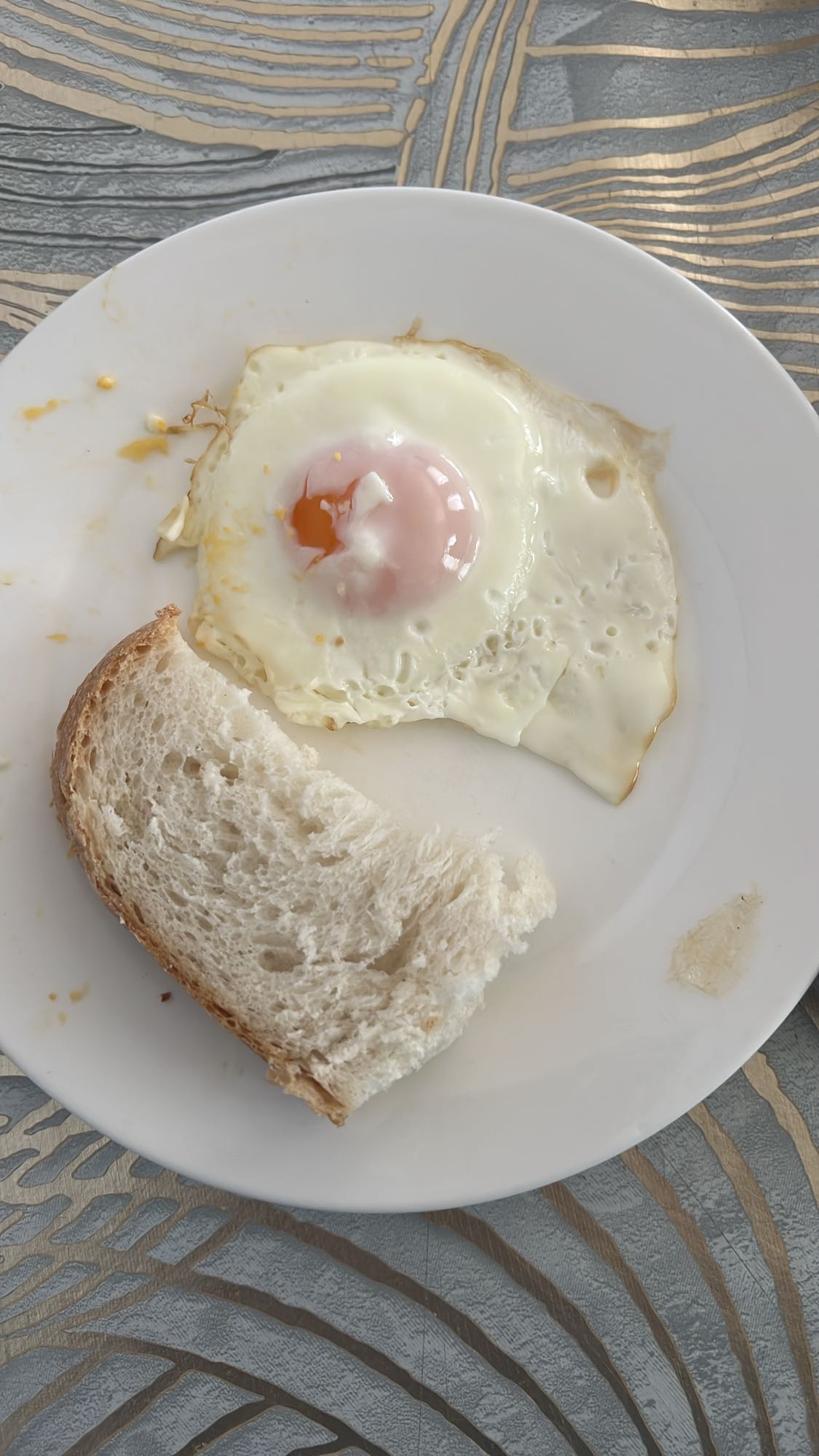 Яичница с хлебом