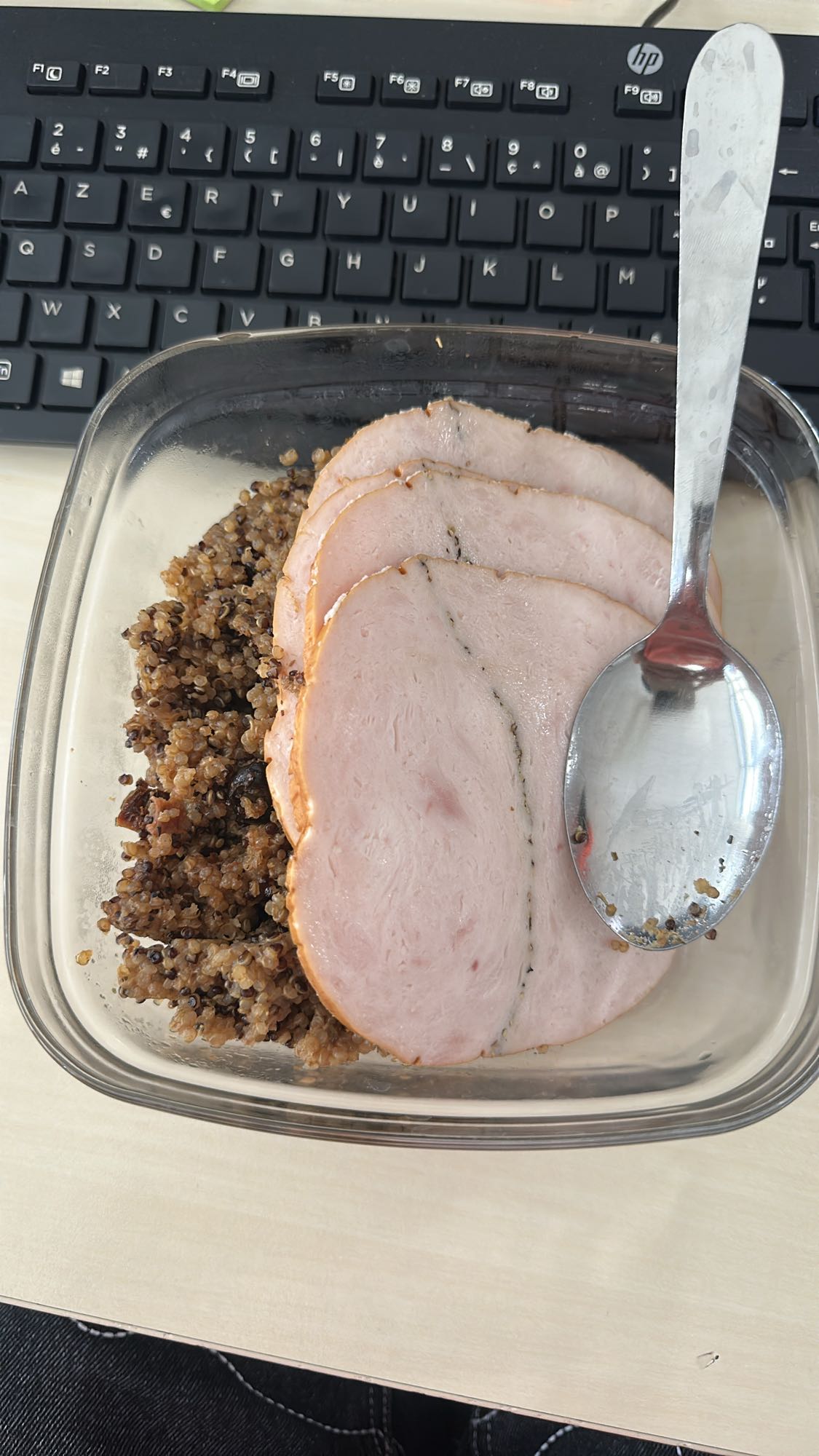 Jambon et quinoa