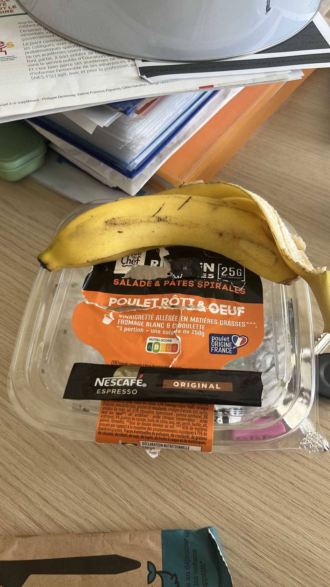 Salade pâtes banane