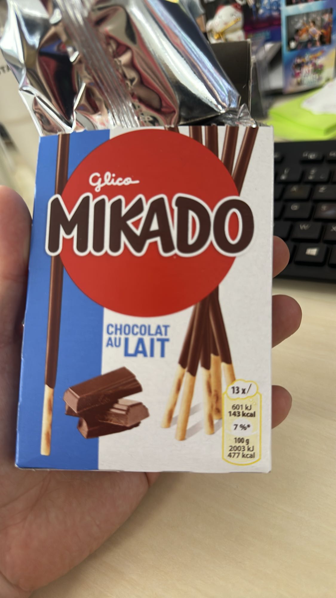 Mikado chocolat au lait