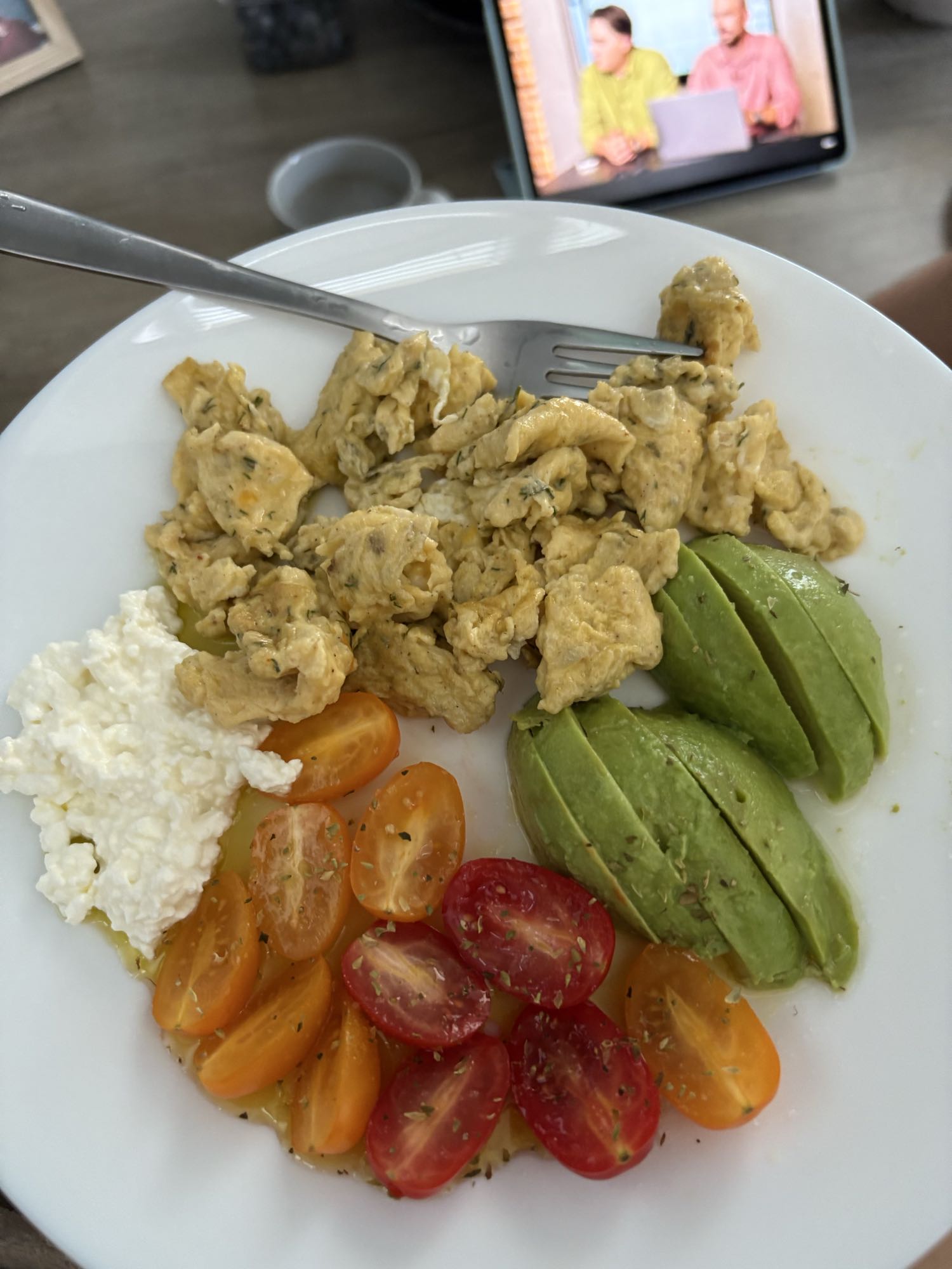 Scrambled Eggs Plate