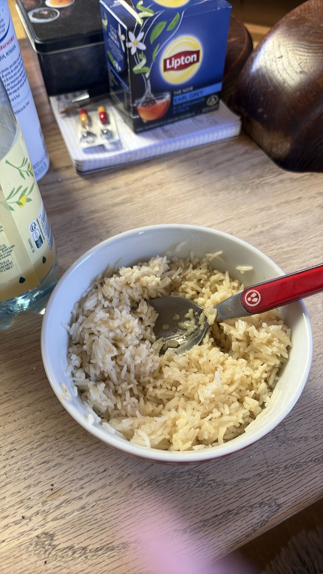 Bol de riz blanc