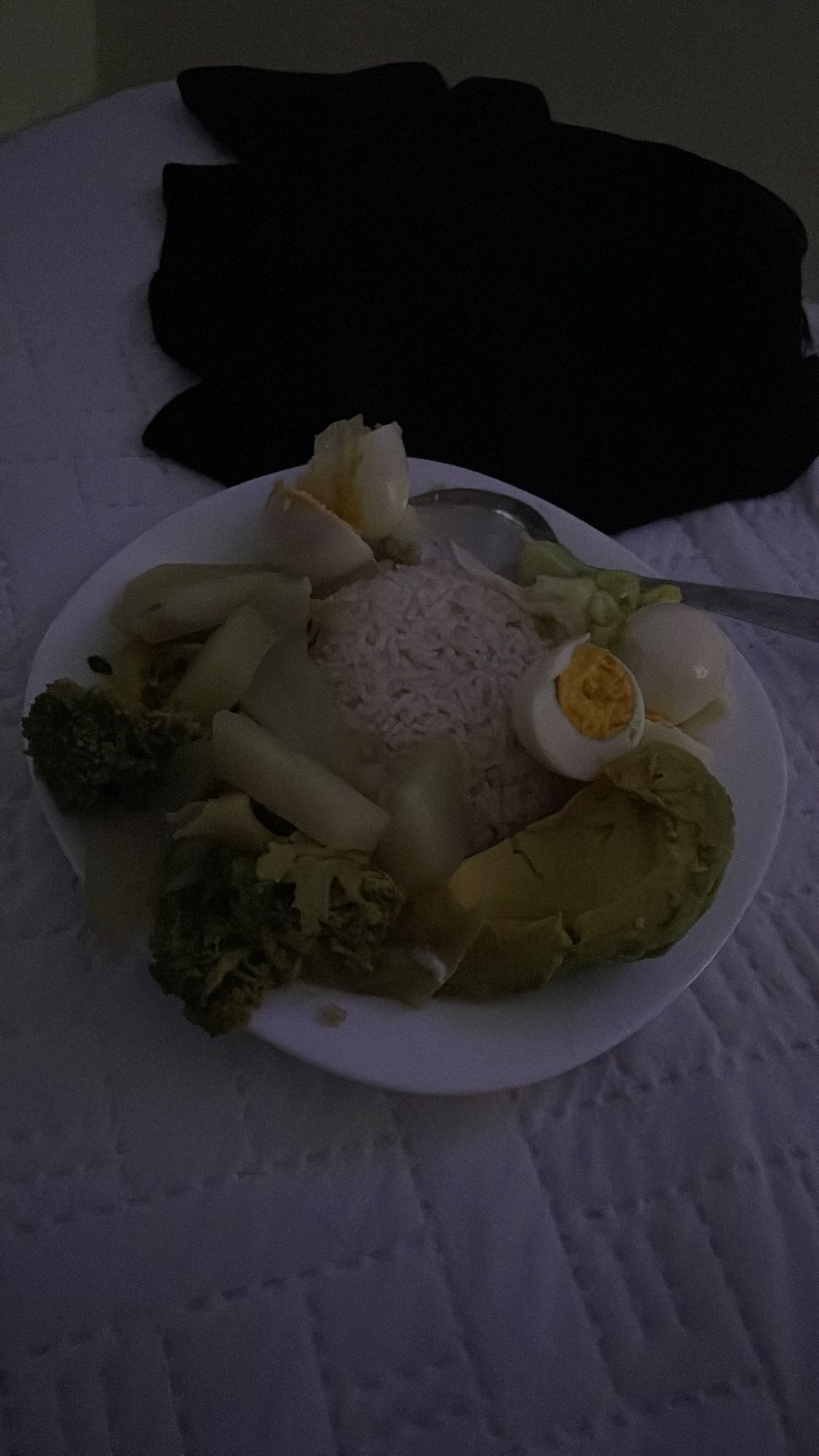 Arroz con verduras y huevo