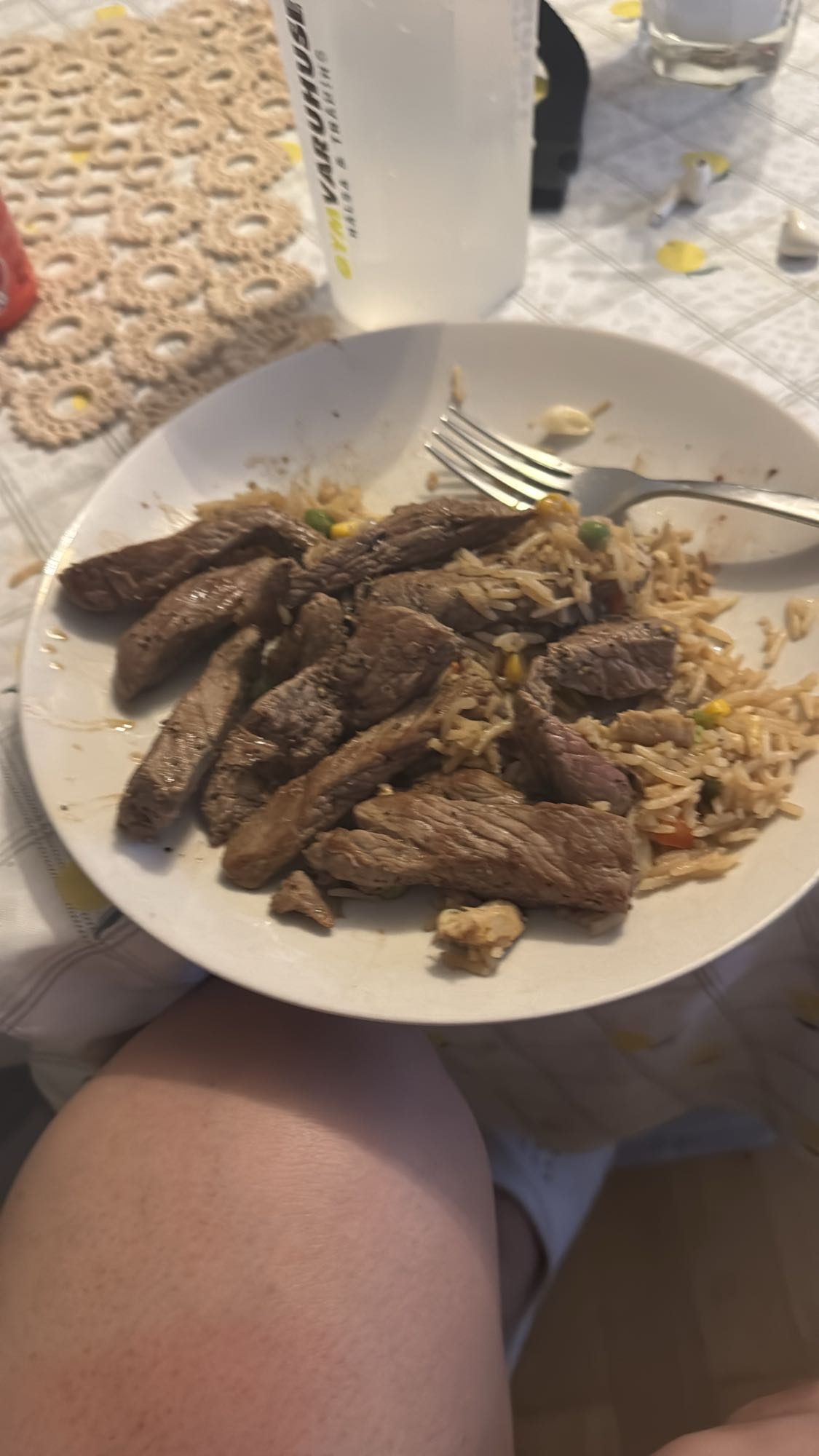 Biff med stekt ris
