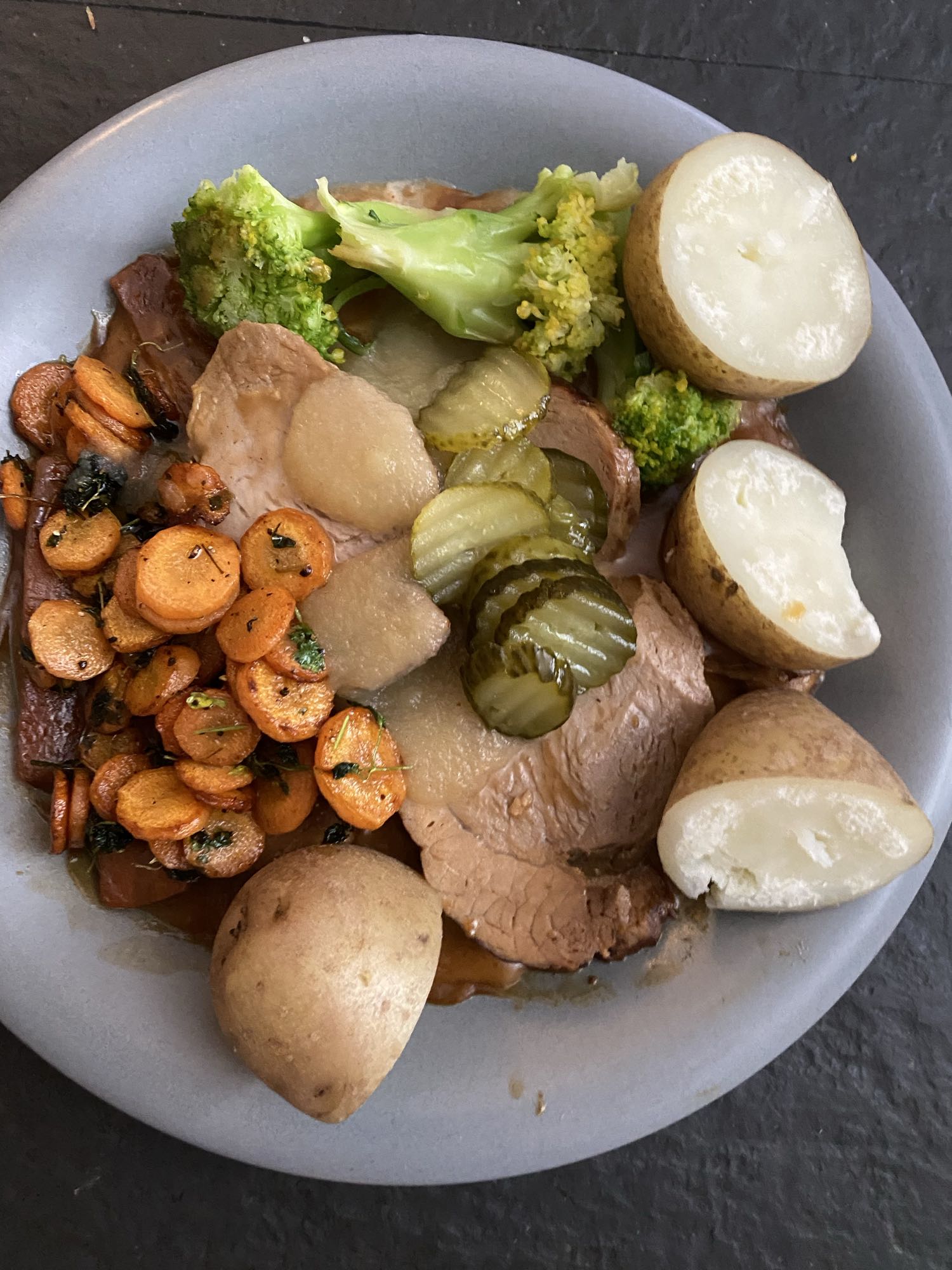 Fläskstek med grönsaker
