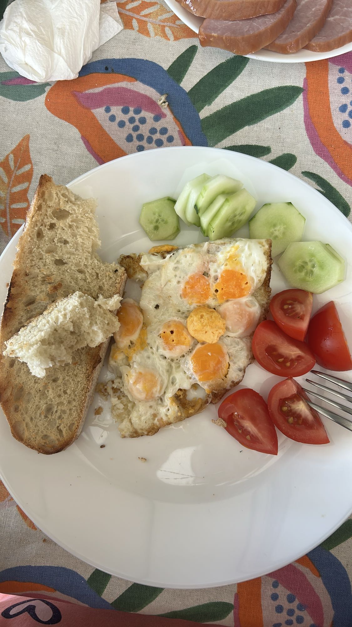 Ouă ochiuri cu pâine