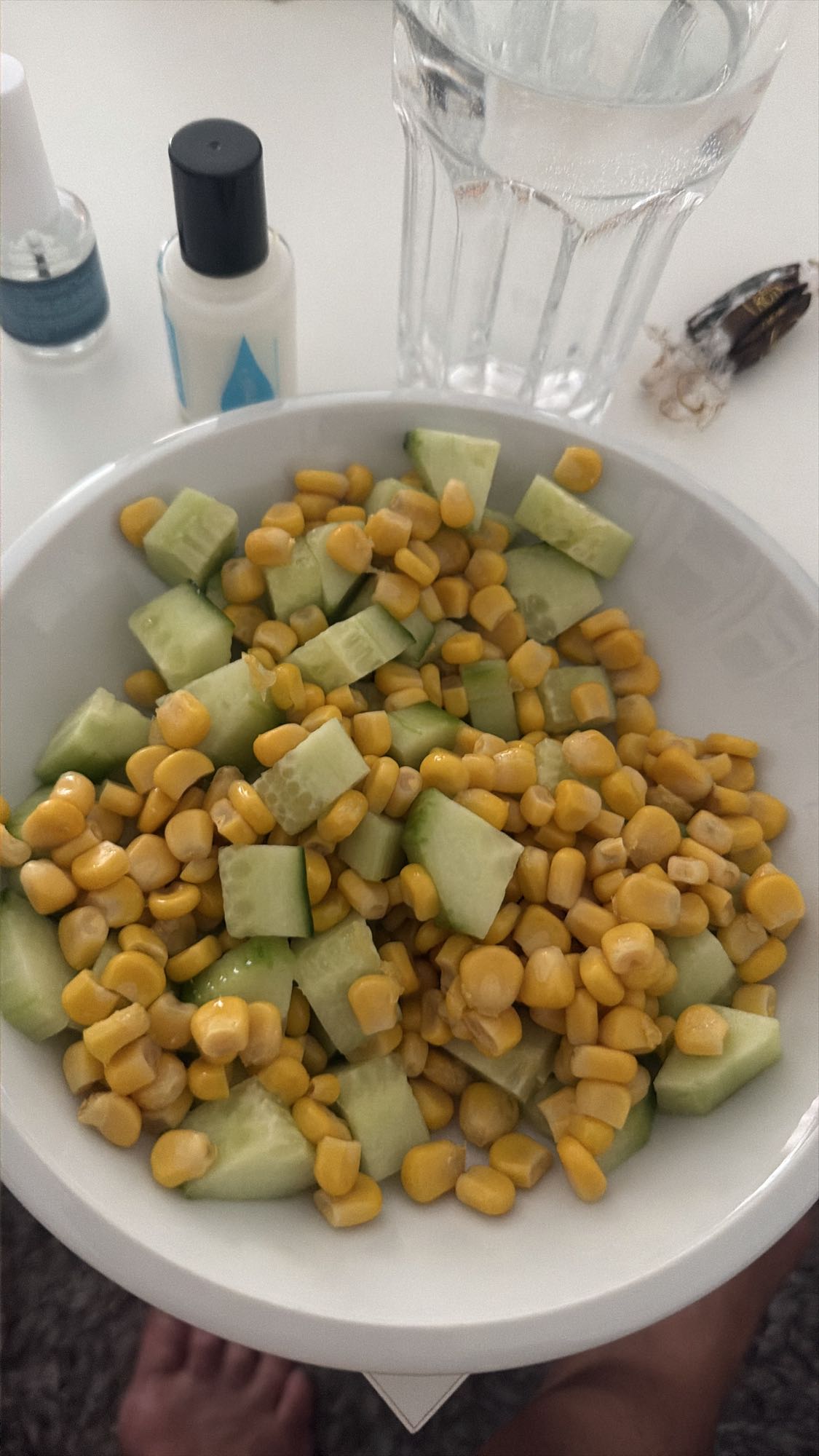 Mais-Gurken-Salat