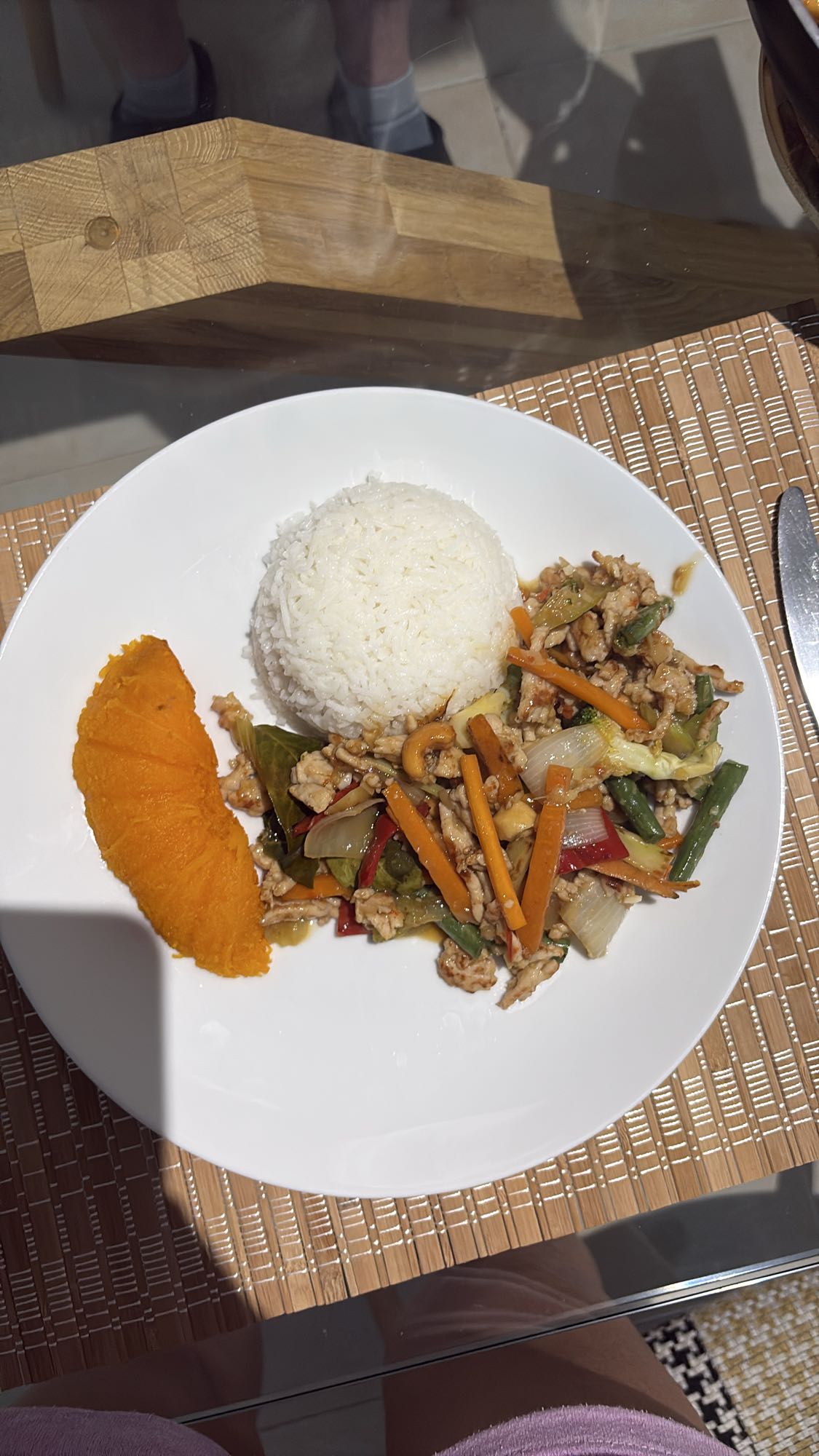 Rice Chicken Stir Fry