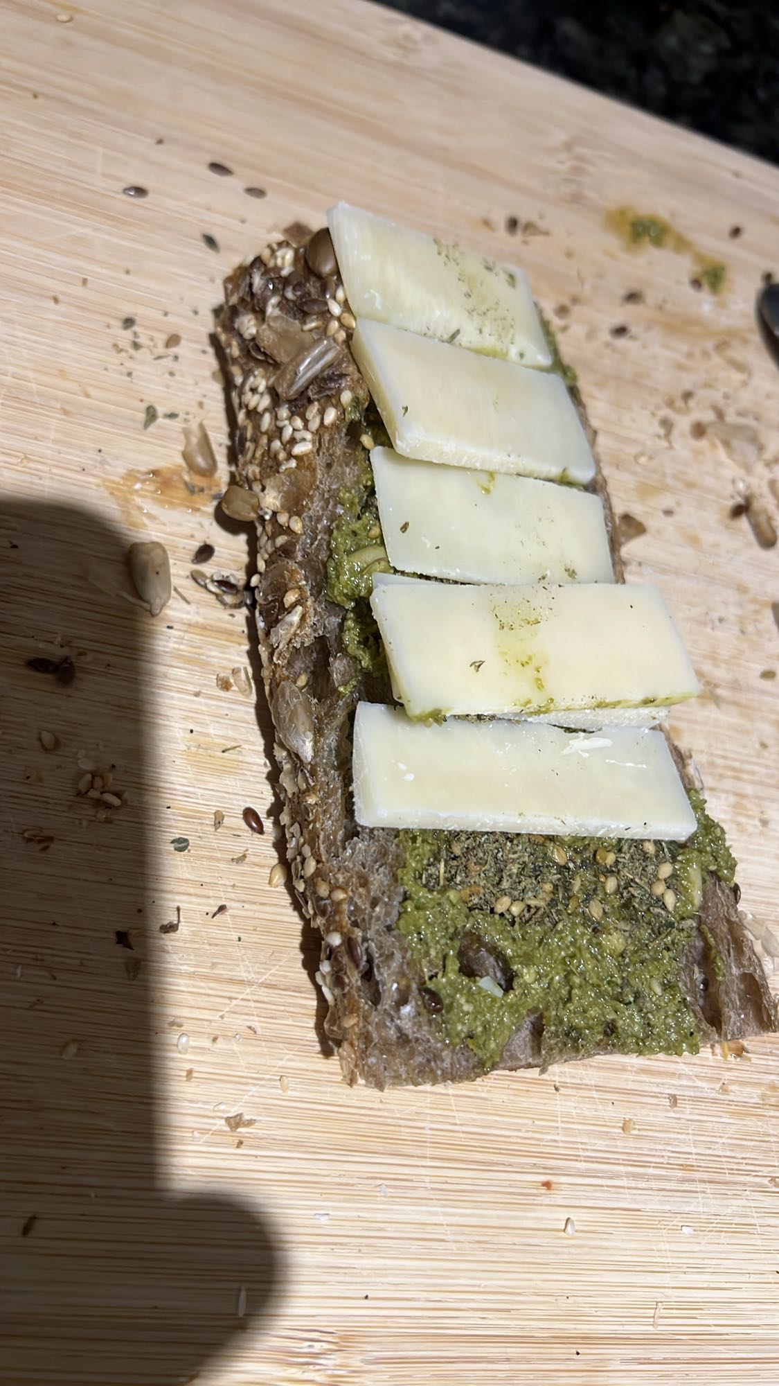 Pesto Cheese Toast