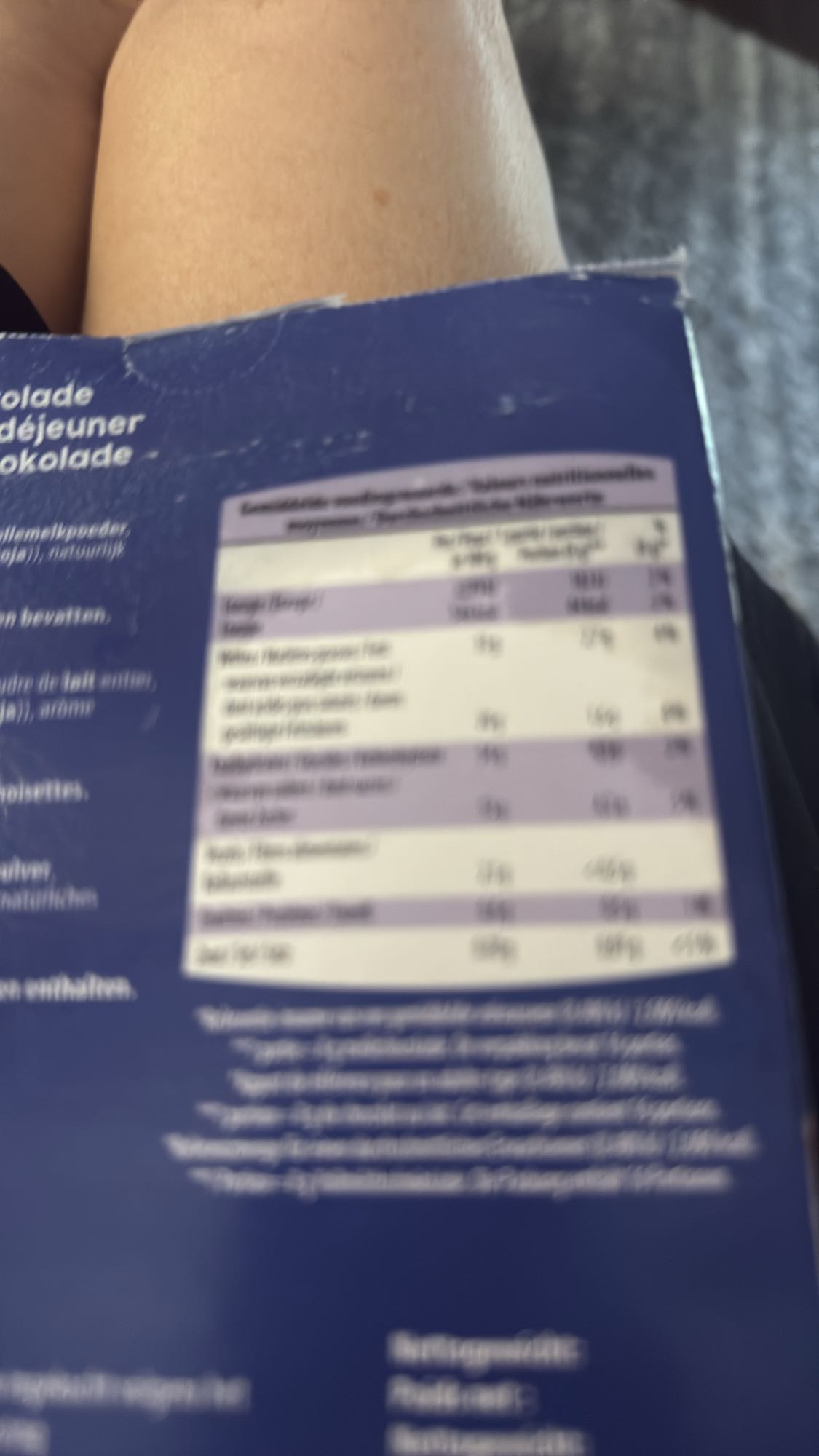 Chocolade ontbijtpoeder