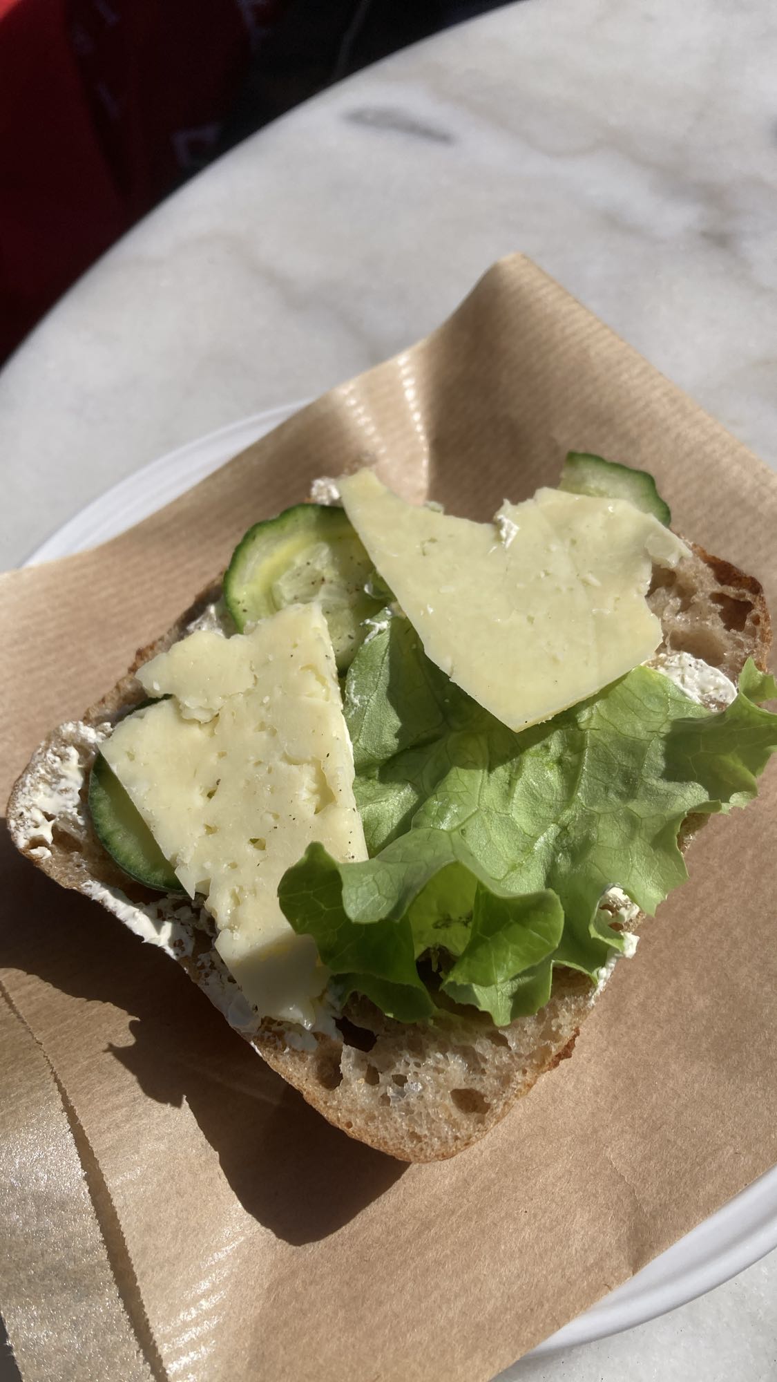 Smörgås med ost