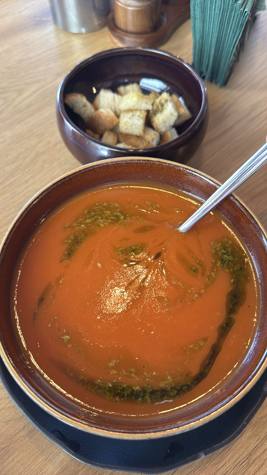 Tomato Soup with Croutons