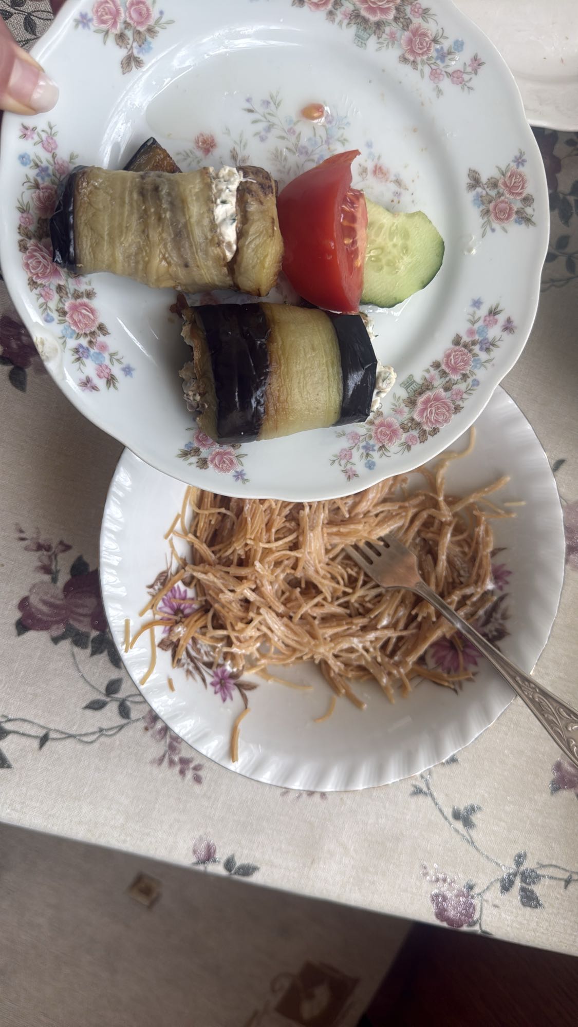 Eggplant Rolls Pasta
