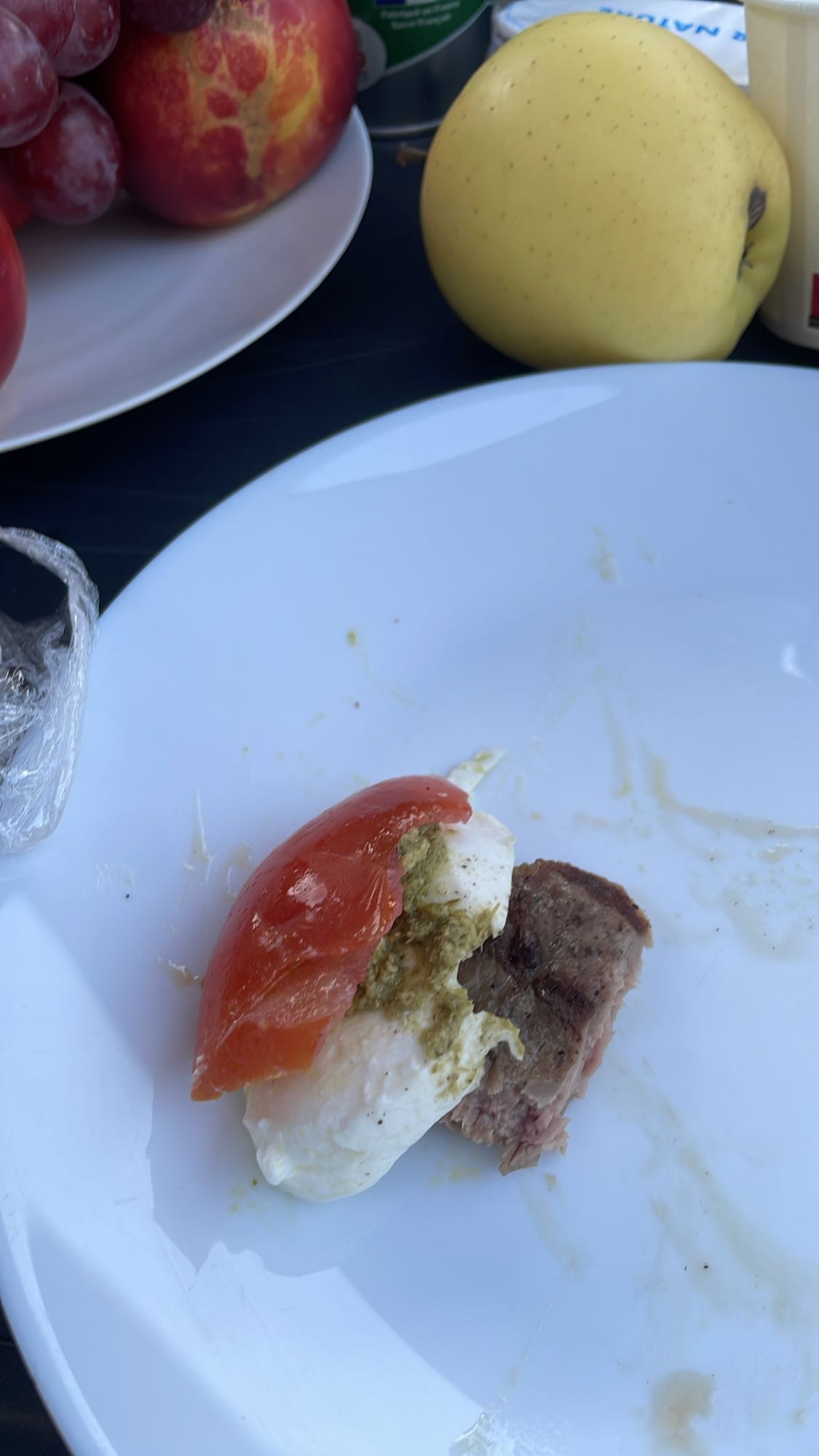 Bouchée tomate œuf viande