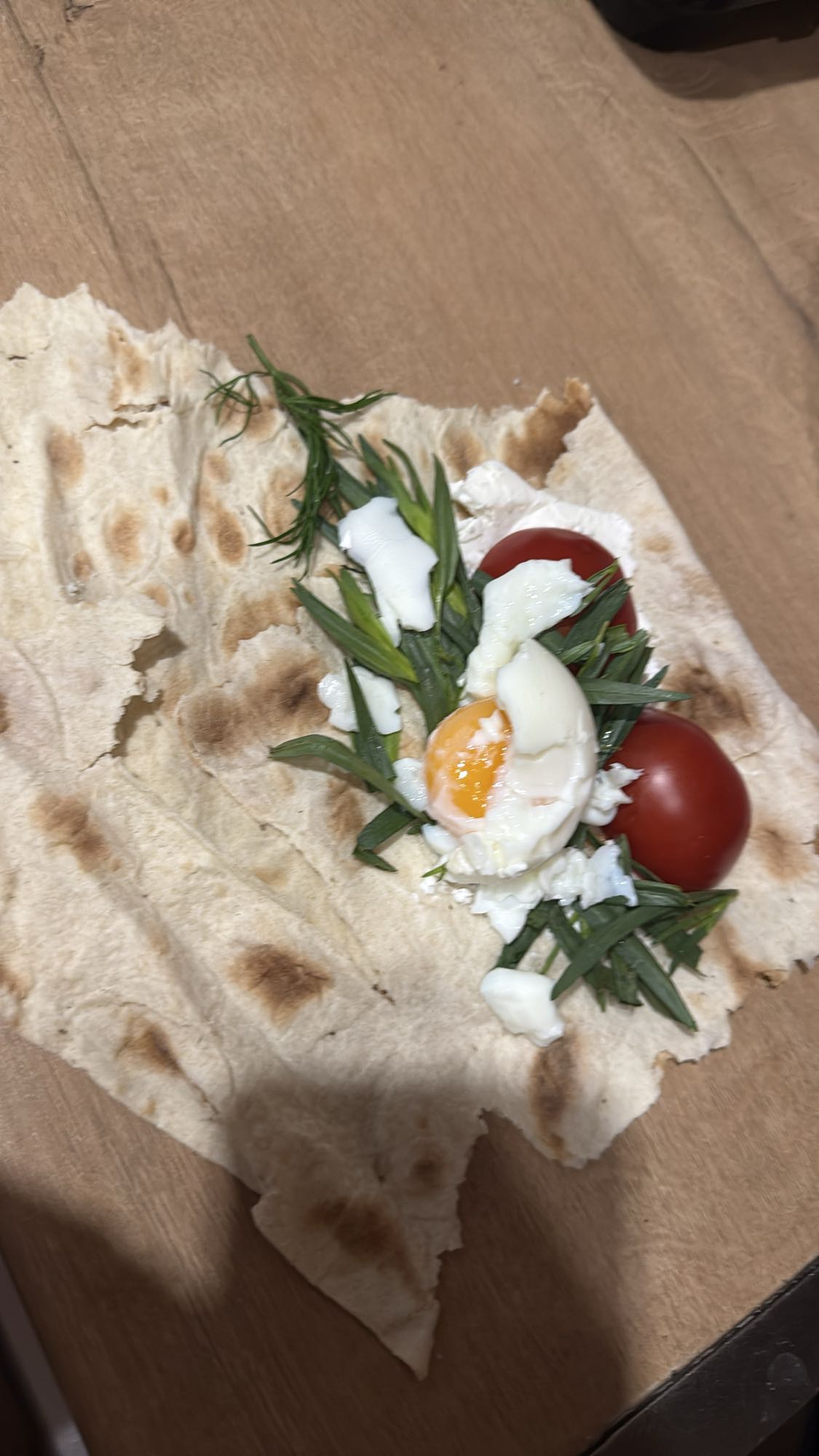 Flatbread Egg Wrap