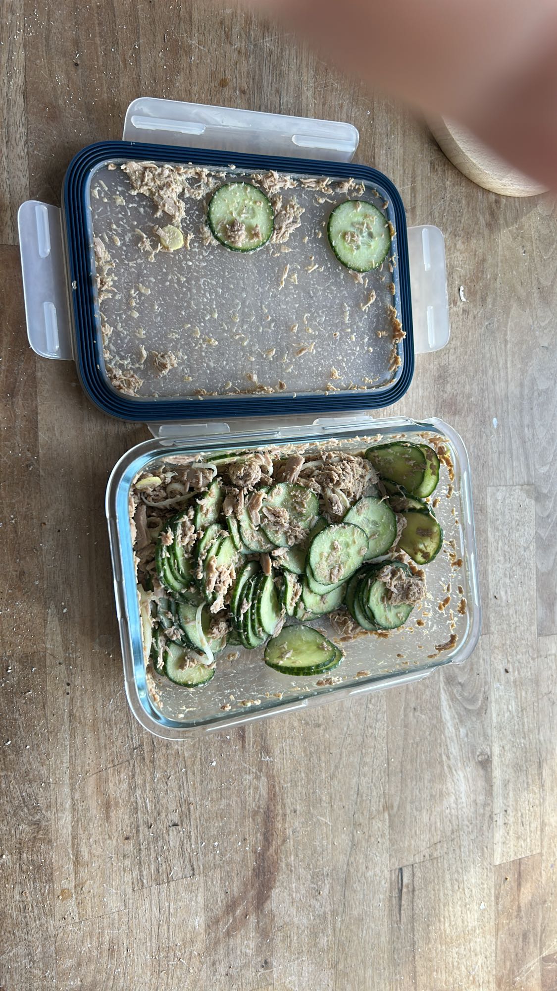 Tonfisksallad med gurka