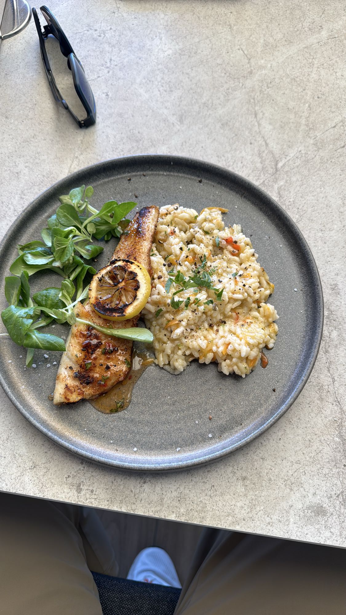 Salmon Risotto Plate
