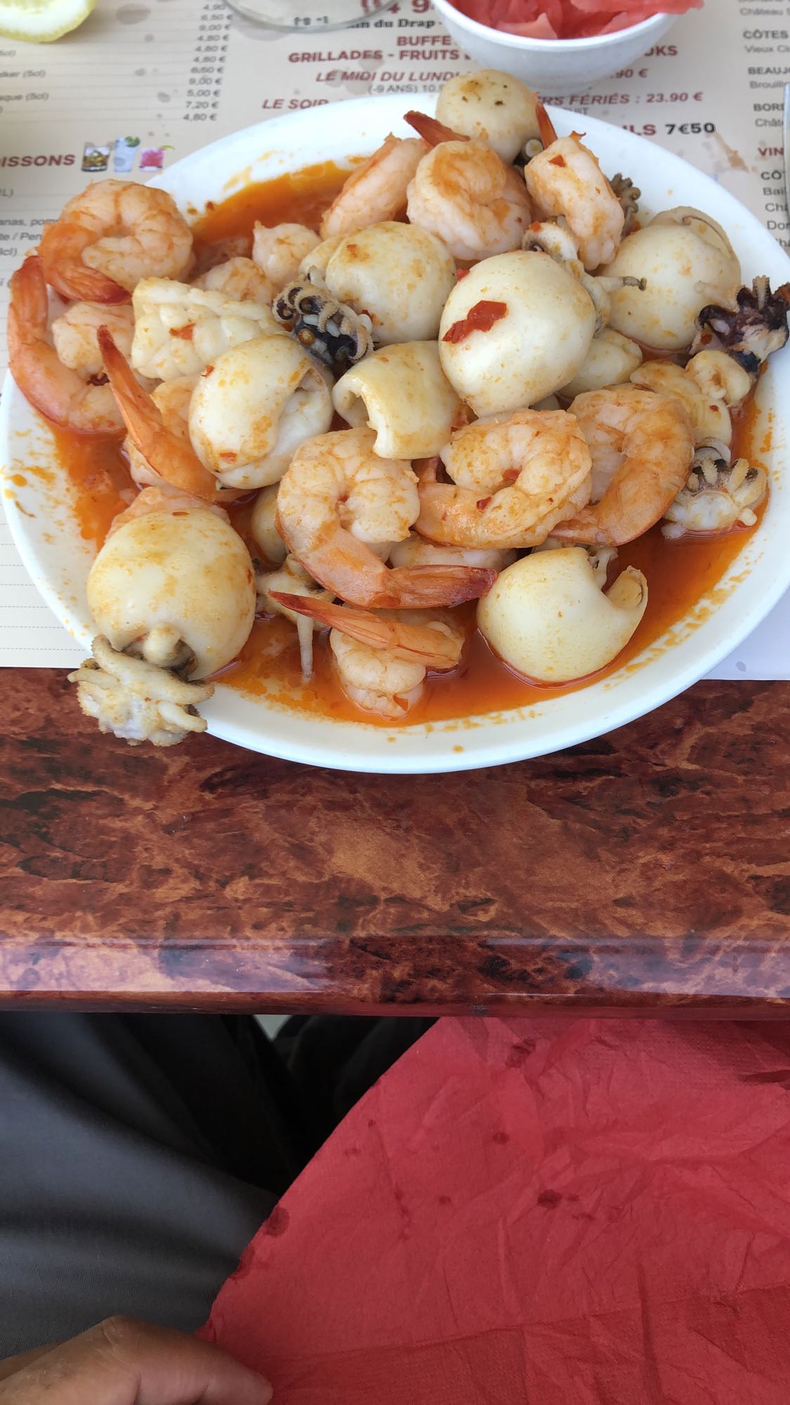 Fruits de mer épicés