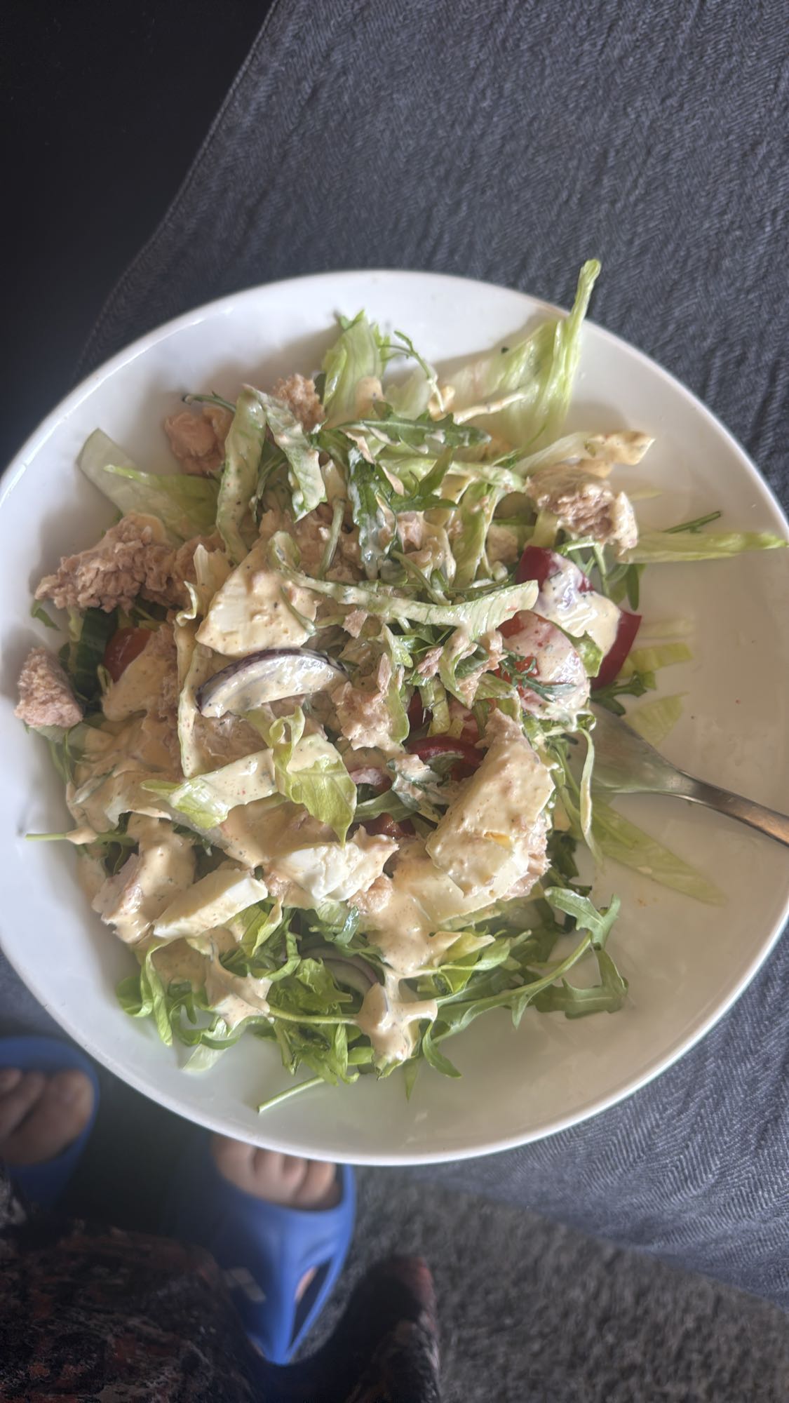 Tonfisksallad med ägg
