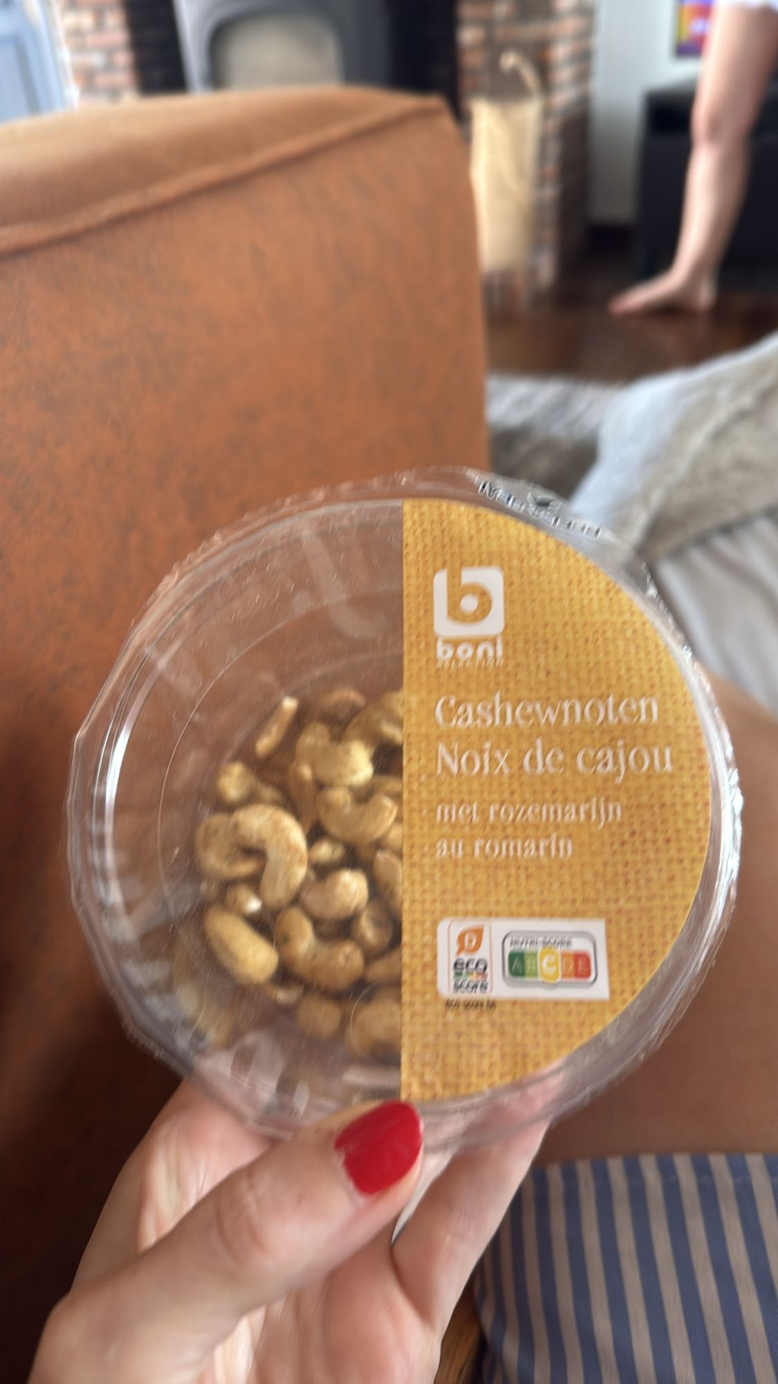 Cashewnoten met rozemarijn