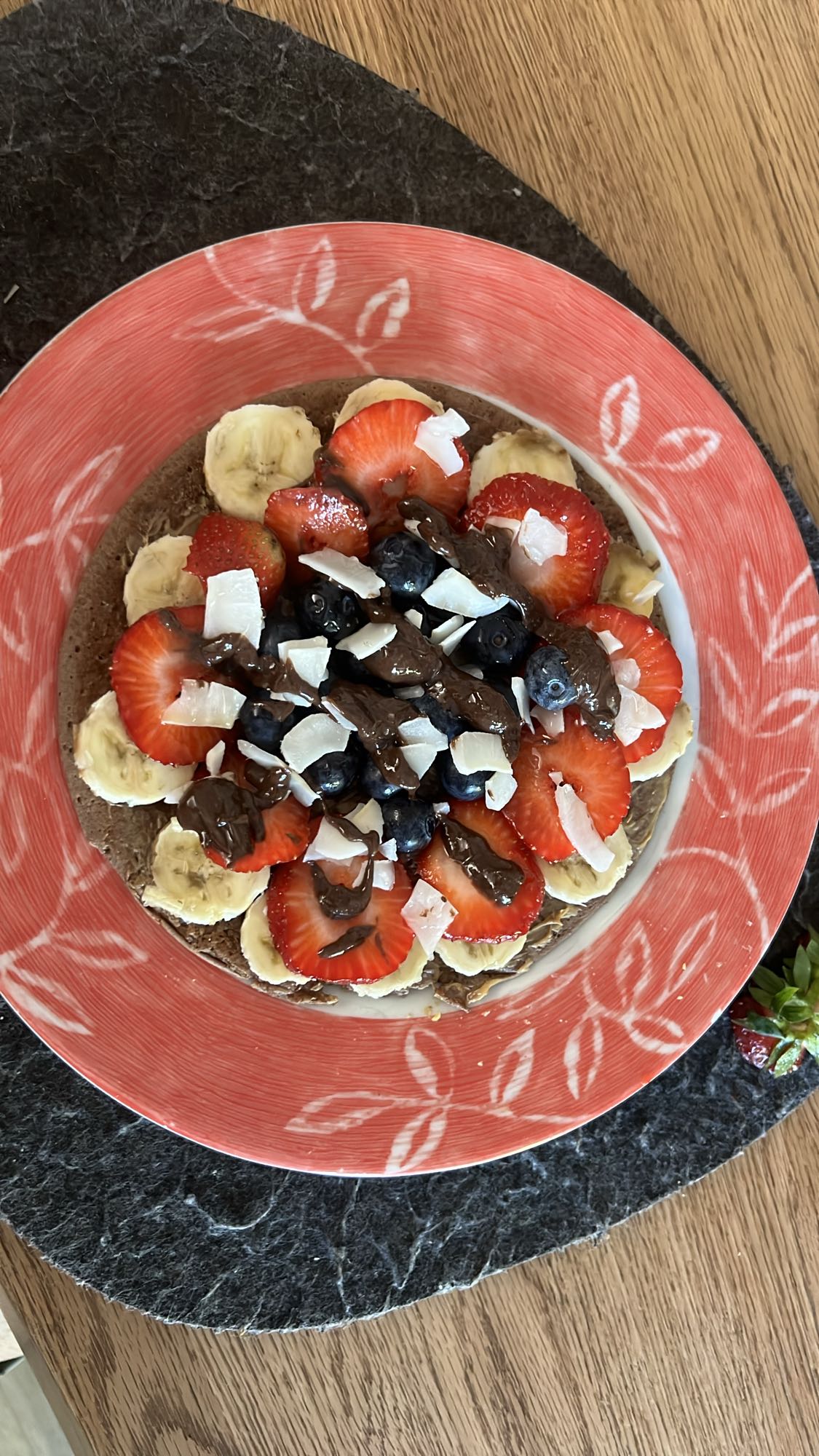Pancake cacao e frutta