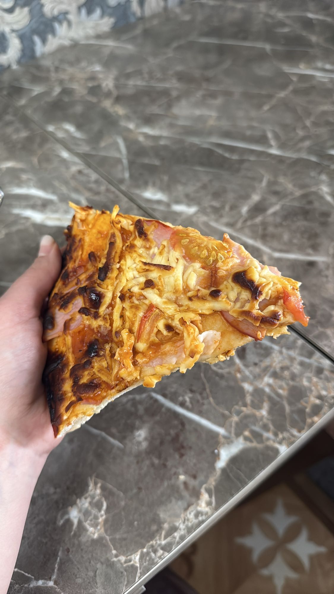 Ham Cheese Pizza Slice