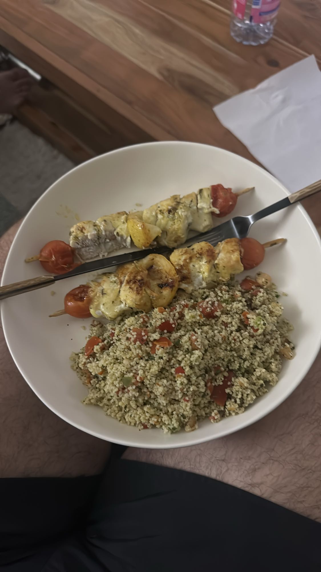 Brochettes poulet couscous