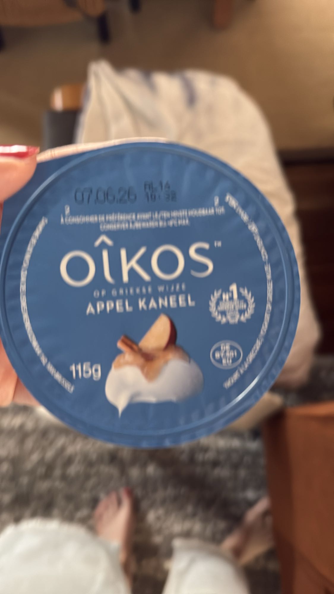 Griekse yoghurt appel kaneel
