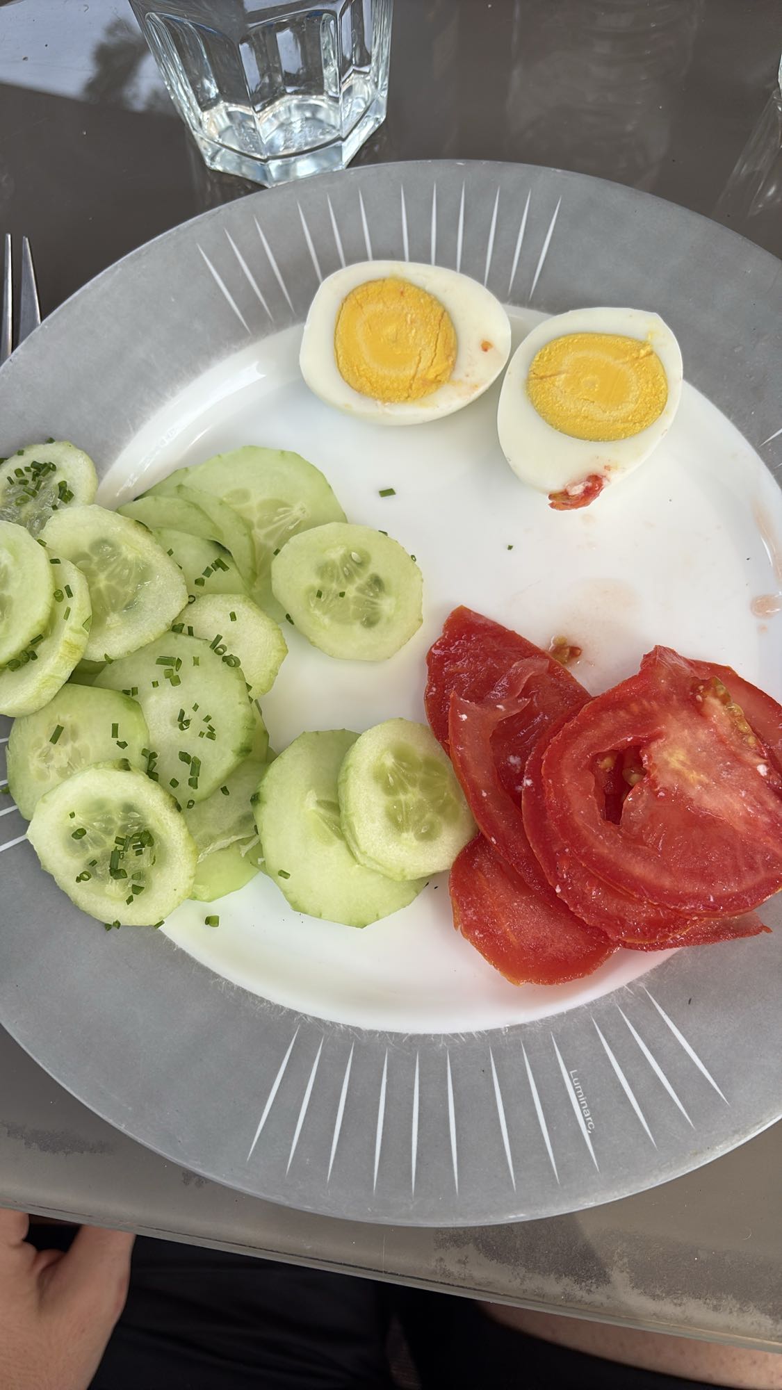 Salade simple aux œufs