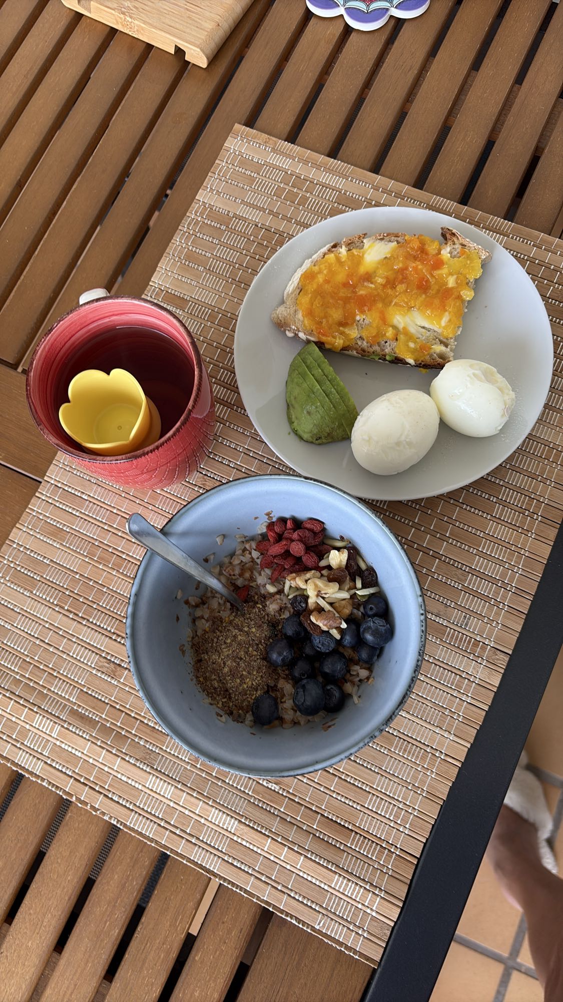 Buckwheat Eggs Sourdough Toast Bowl