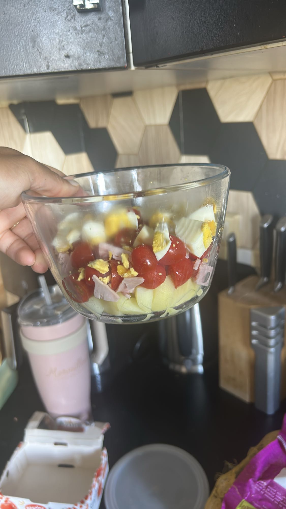 Salade œuf tomate jambon