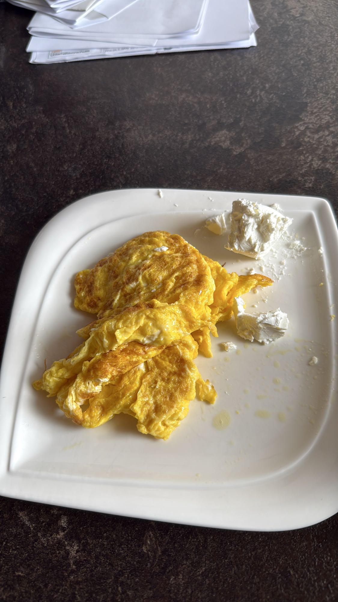 Rührei mit Frischkäse
