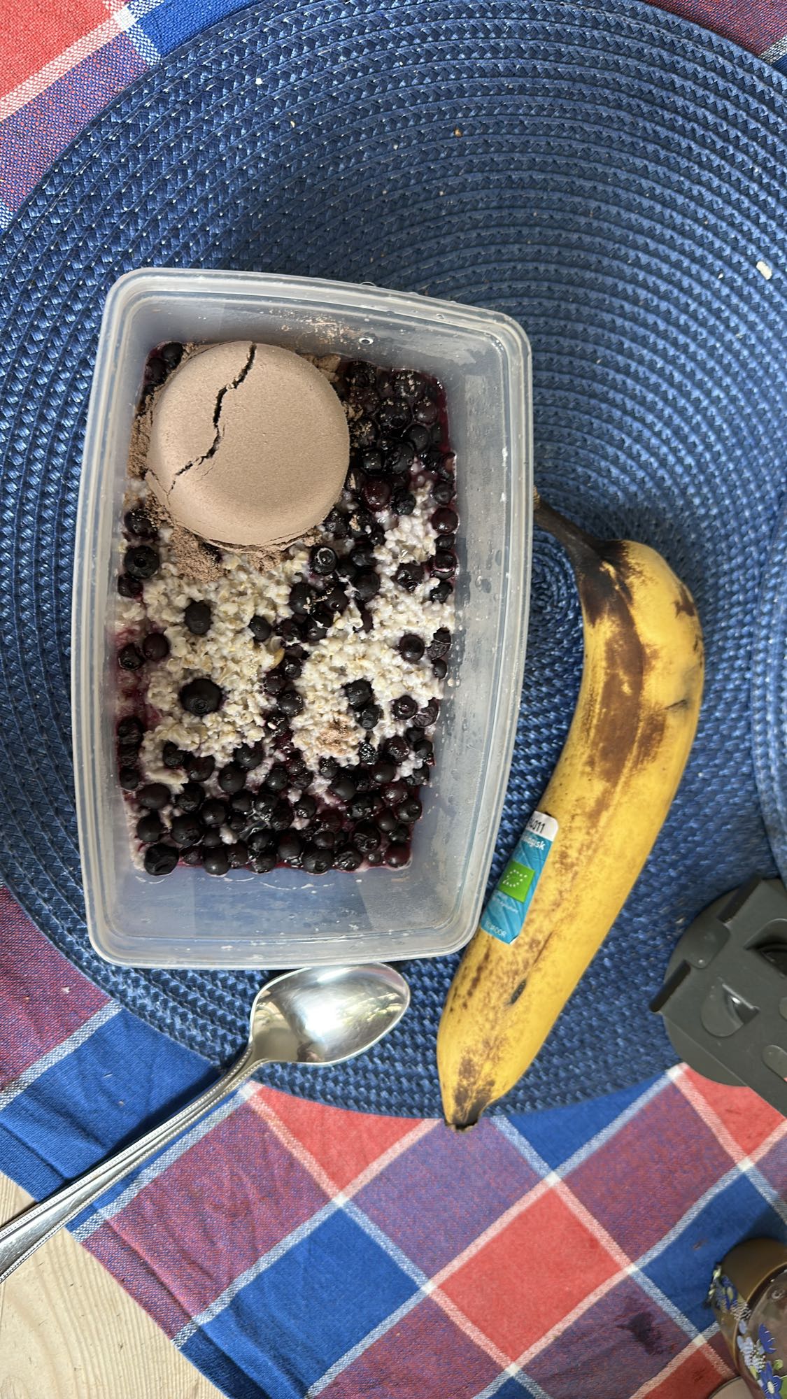 Havregröt med blåbär
