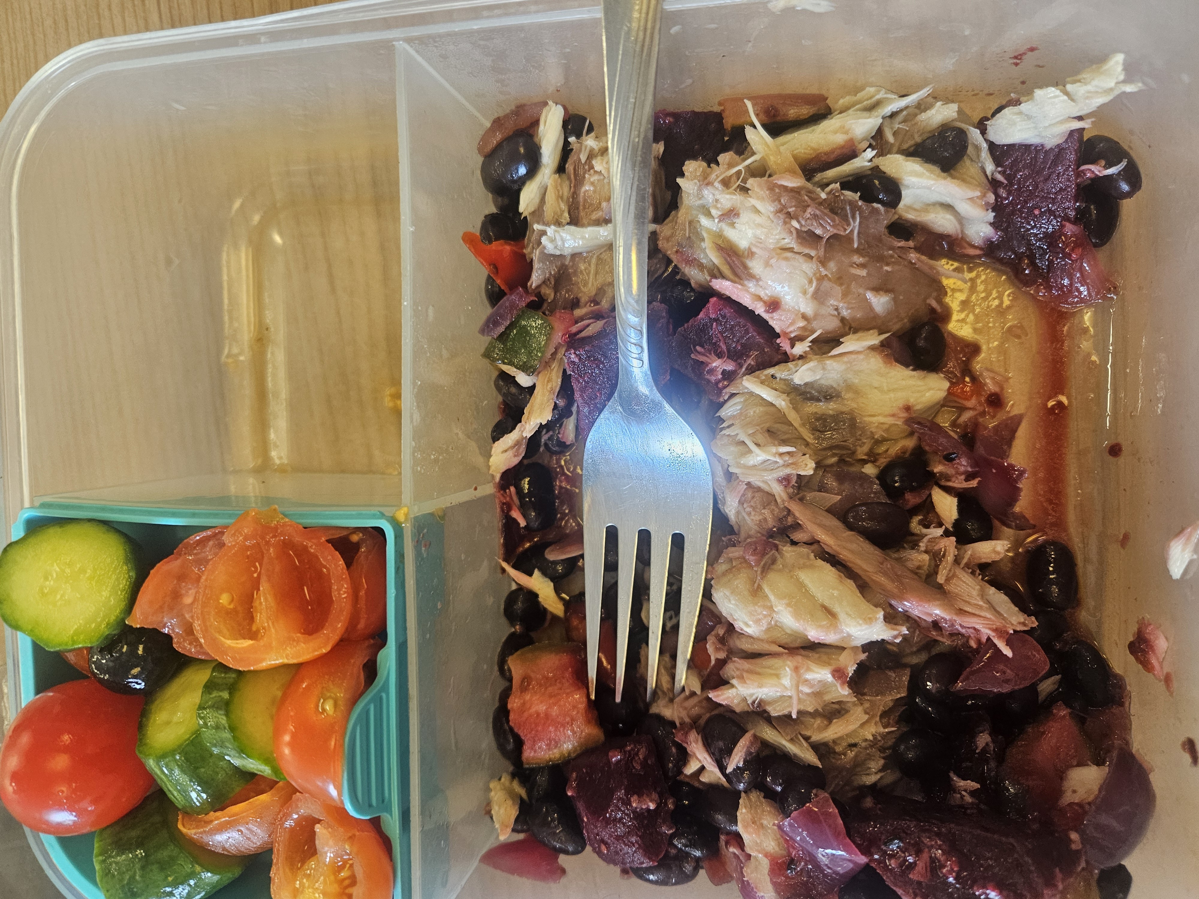 Fish Bean Beet Salad
