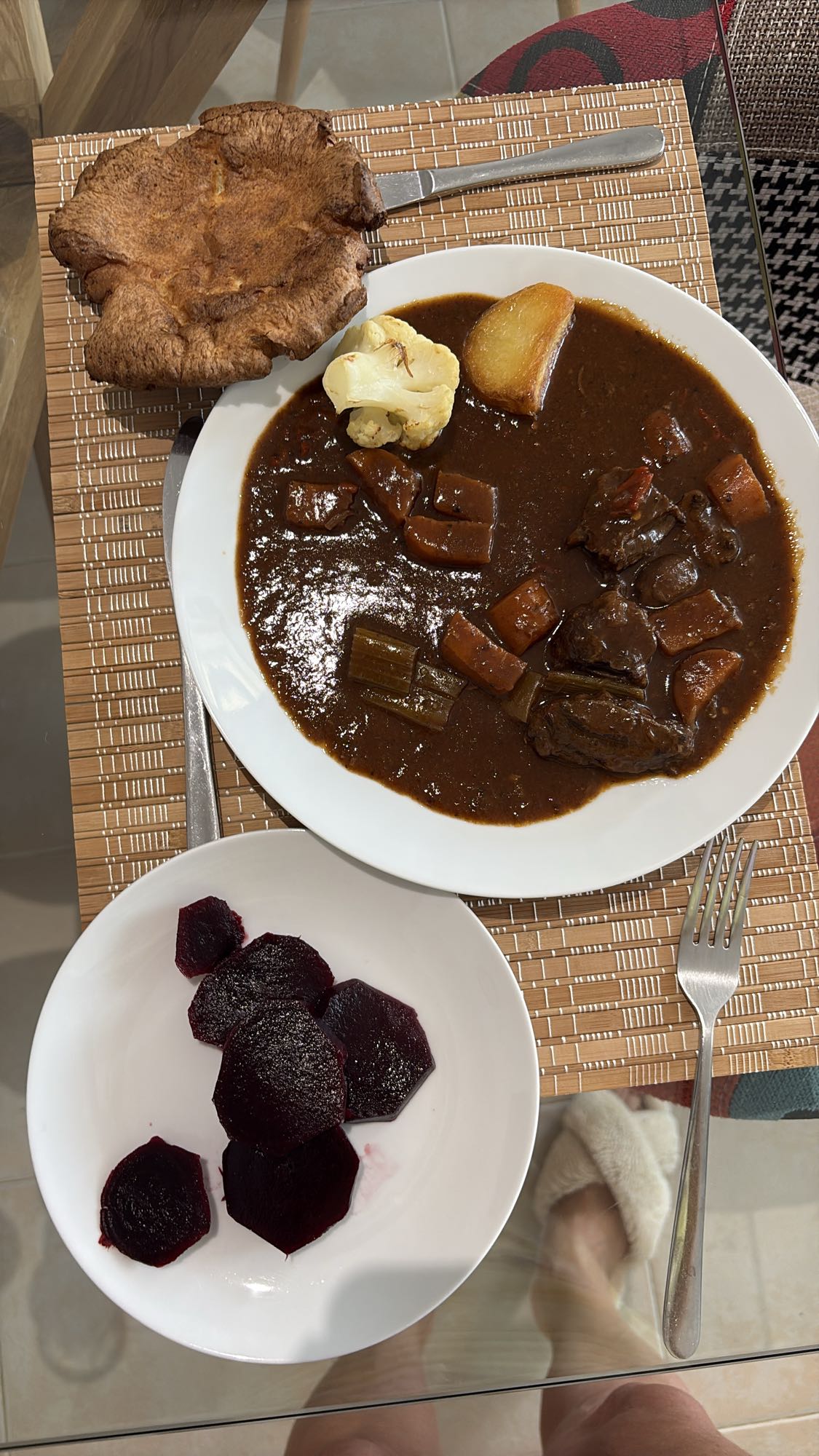 Beef Stew with Yorkshire