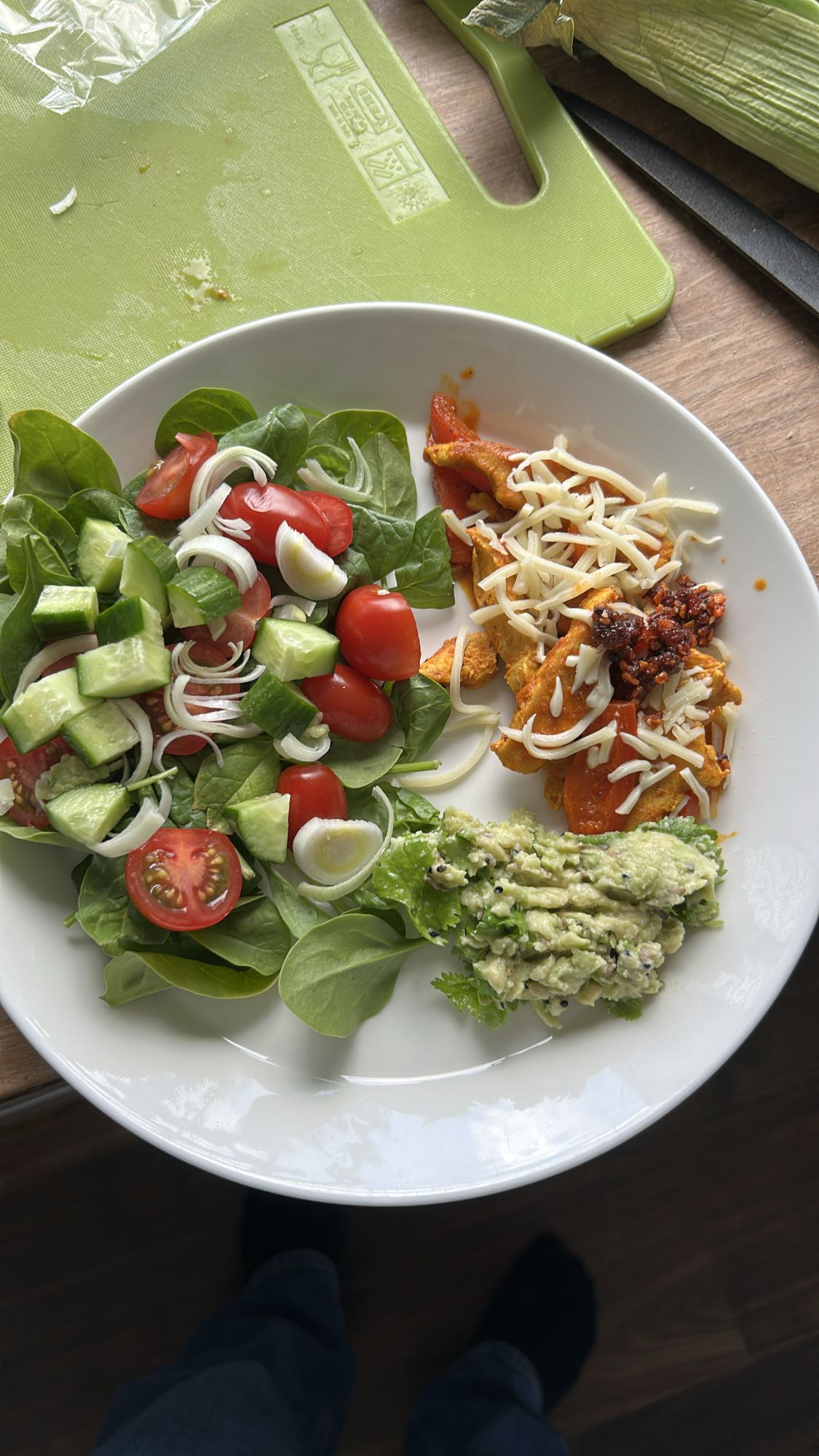 Kyckling med sallad