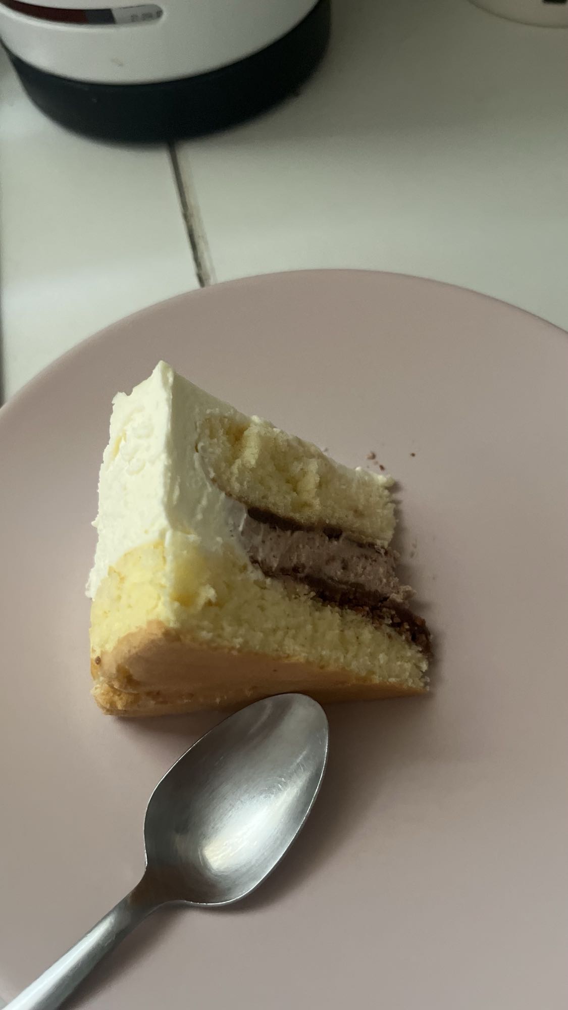 Part de gâteau à la crème