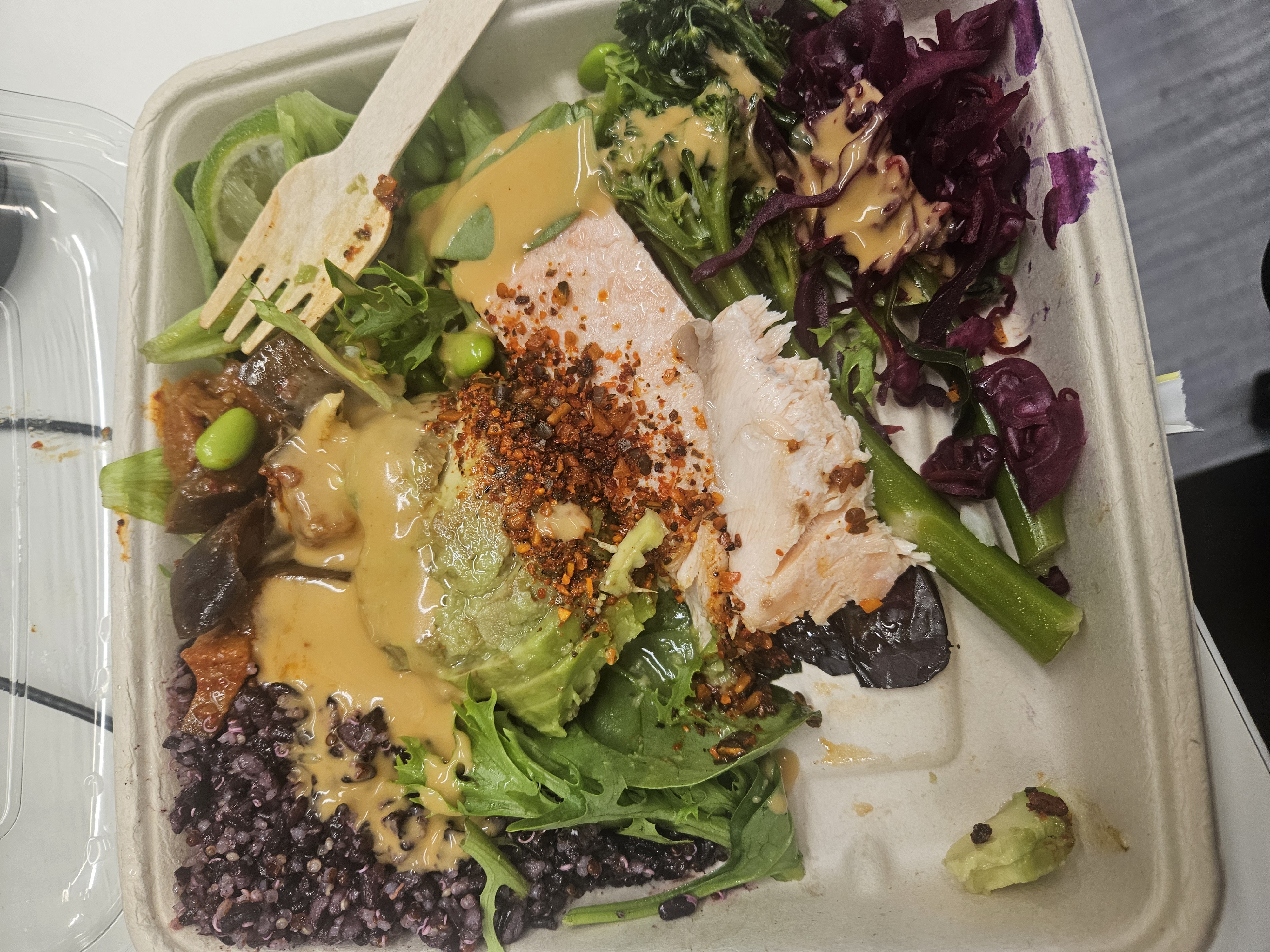 Salmon Veggie Bowl